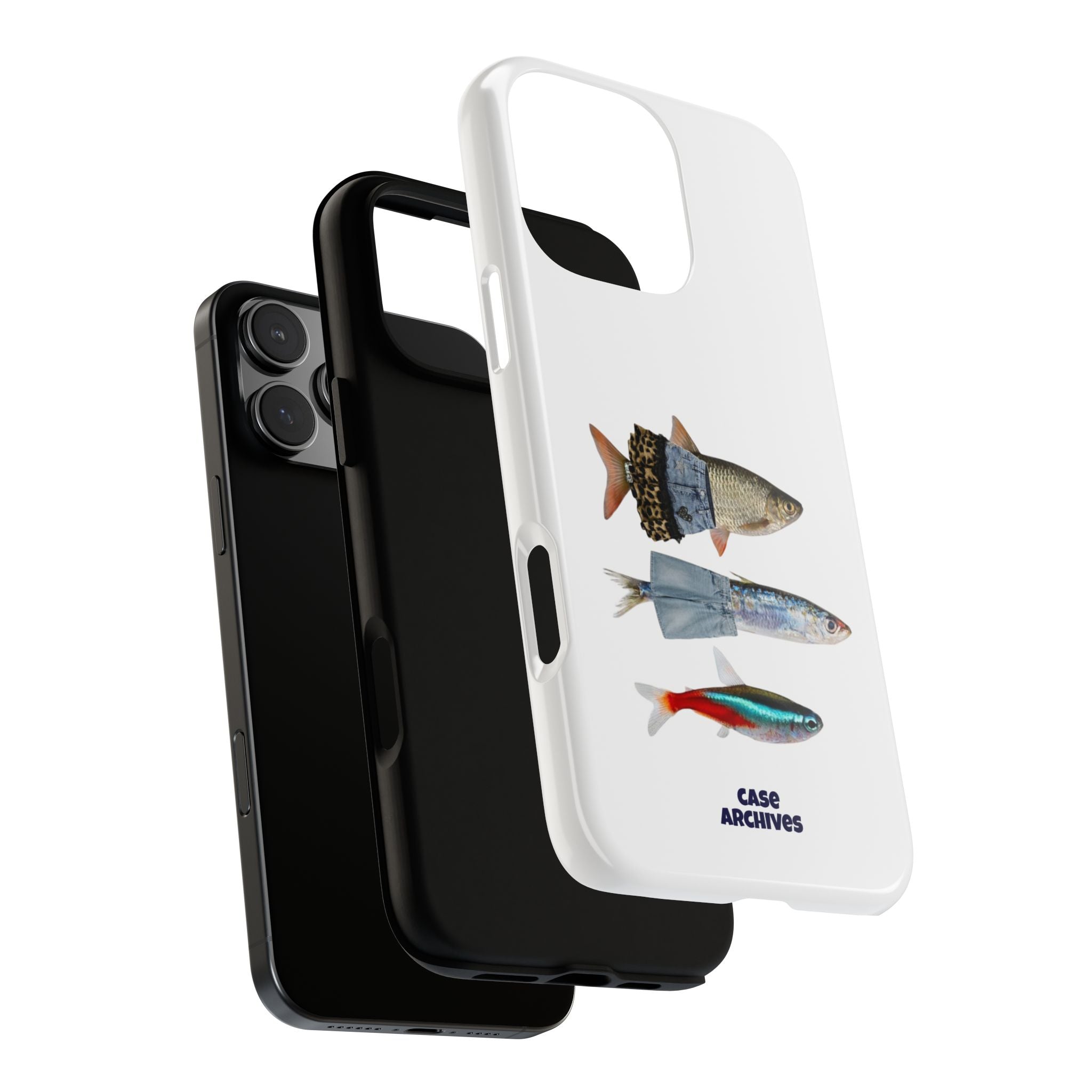 Fish Trio Phone Case — 'Case Archives' Protective iPhone Cover