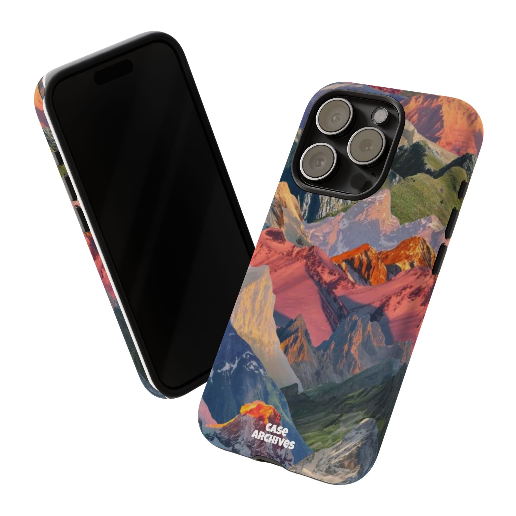 Tough Cases Colorful Mountain Landscape Phone Case — Durable Protective iPhone Cover