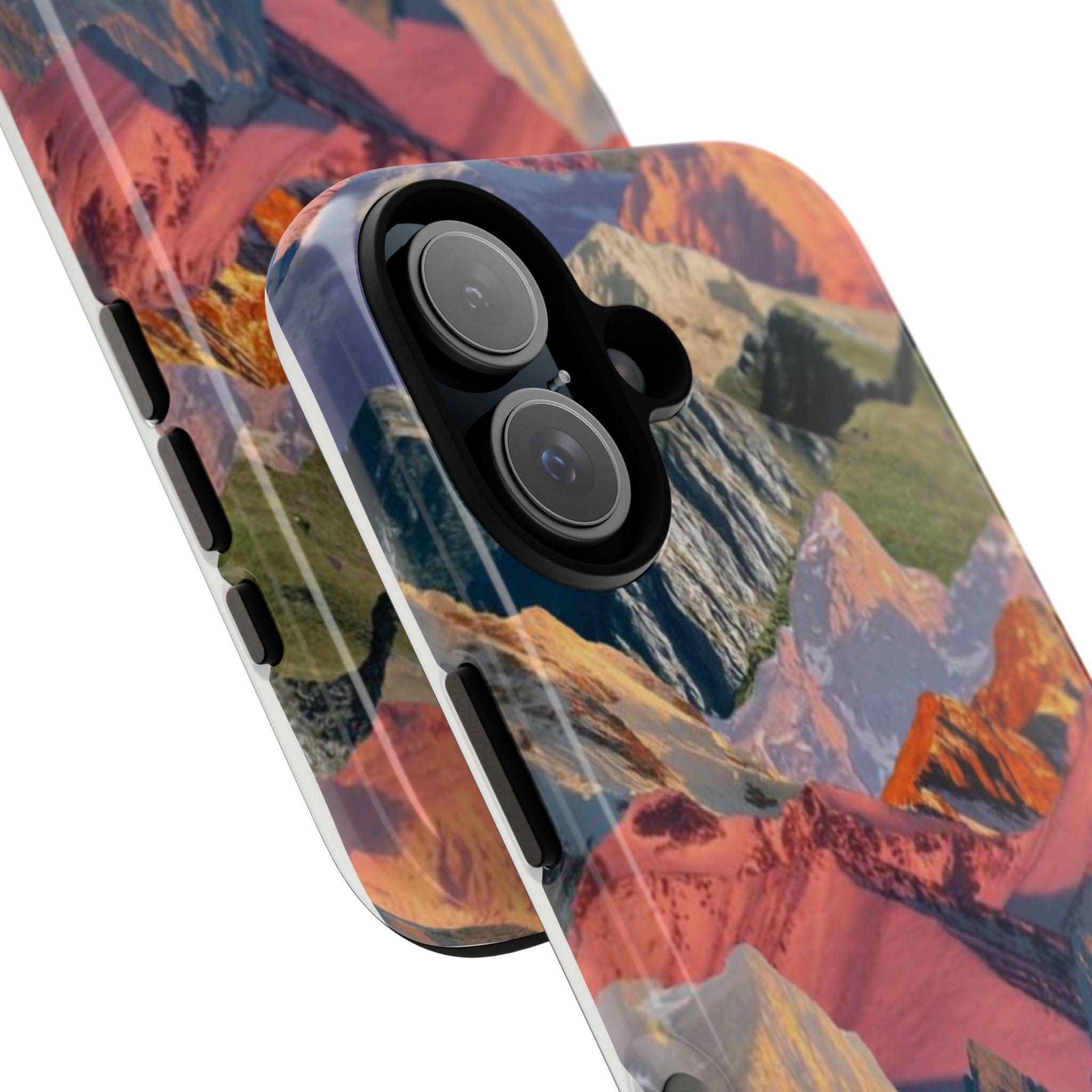 Tough Cases Colorful Mountain Landscape Phone Case — Durable Protective iPhone Cover