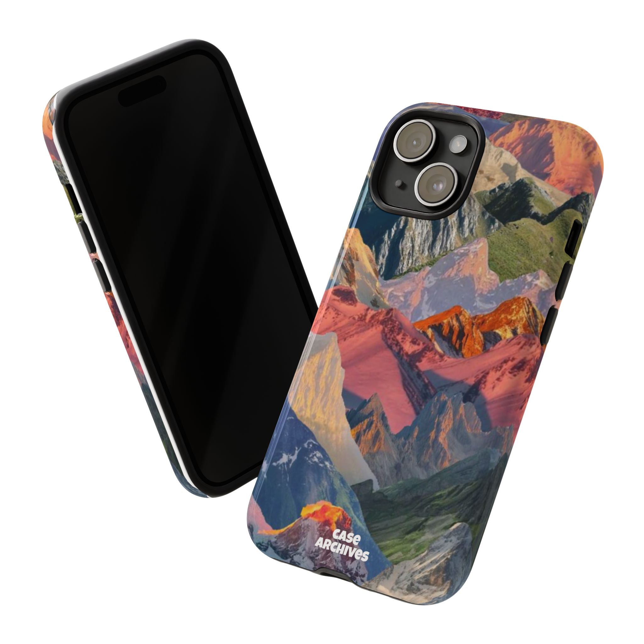 Tough Cases Colorful Mountain Landscape Phone Case — Durable Protective iPhone Cover