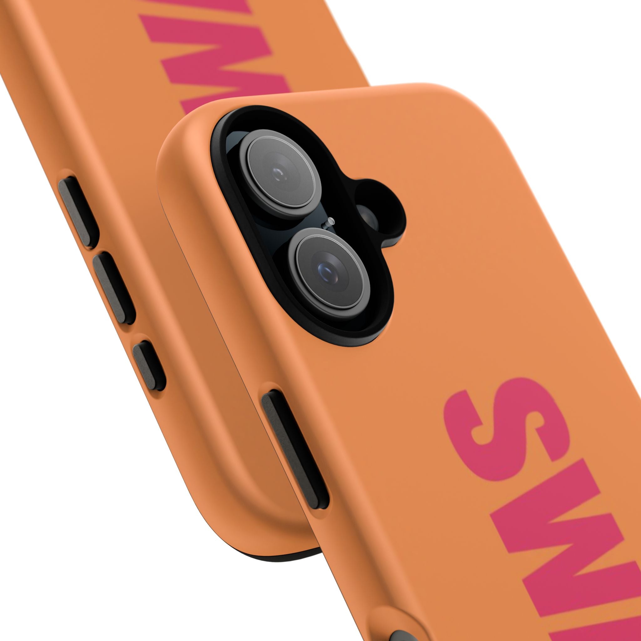 SWAG vertical text Tough Case | orange phone case, bold typography
