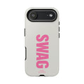 SWAG Phone Case — Bold Pink Vertical Text Tough Case
