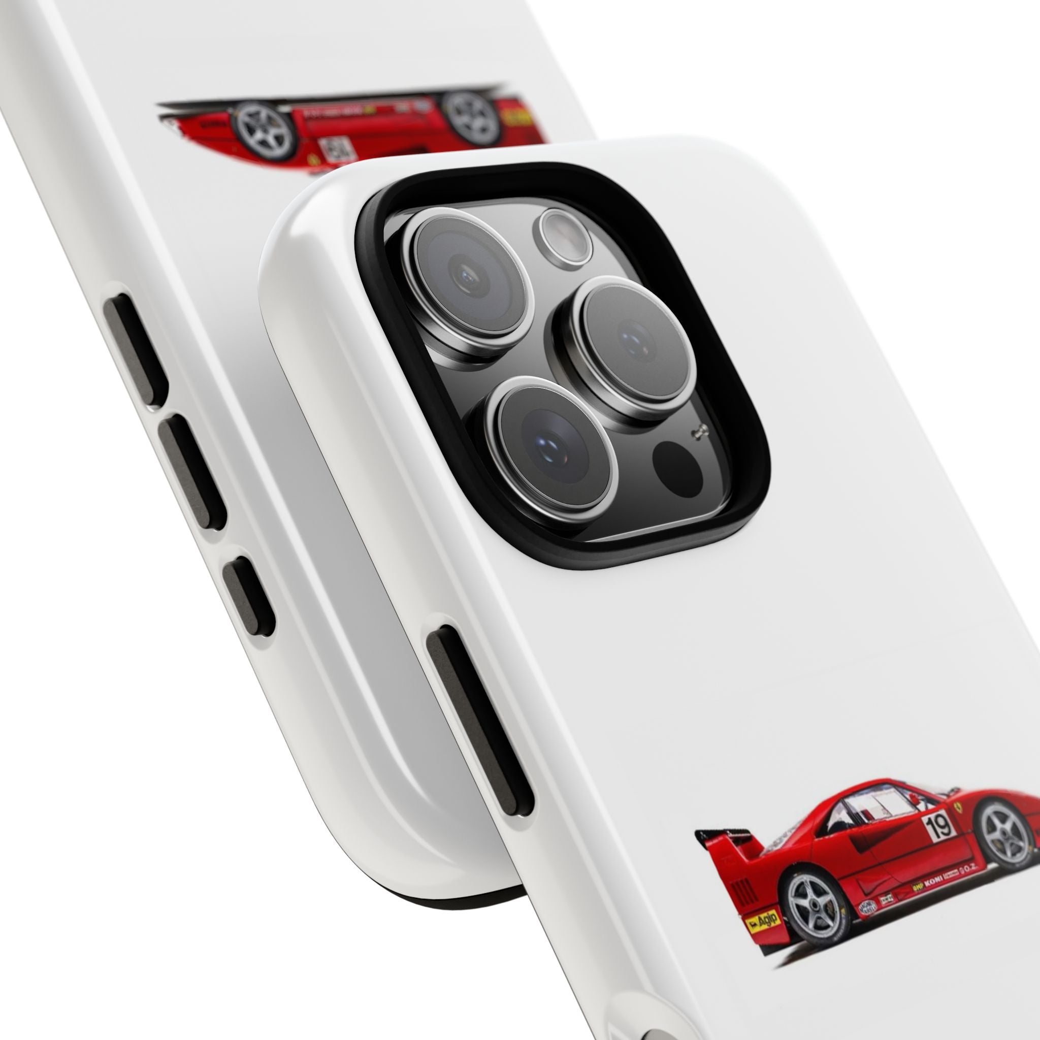 Phone Case — Red Vintage Race Car Design (Case Archives)
