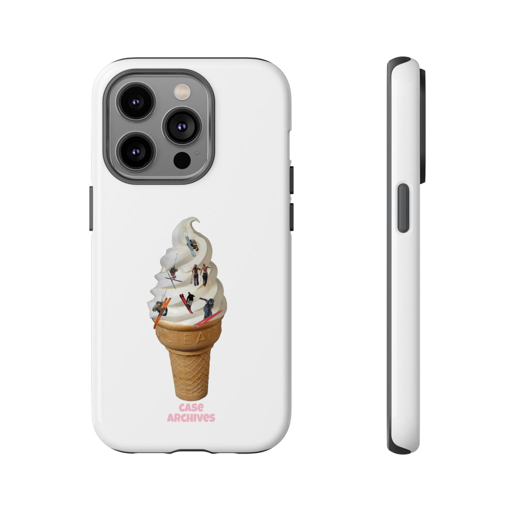 Ice Cream Cone x ski sleds  Phone Case — 'Case Archives' Soft-Serve Graphic Protective Cover