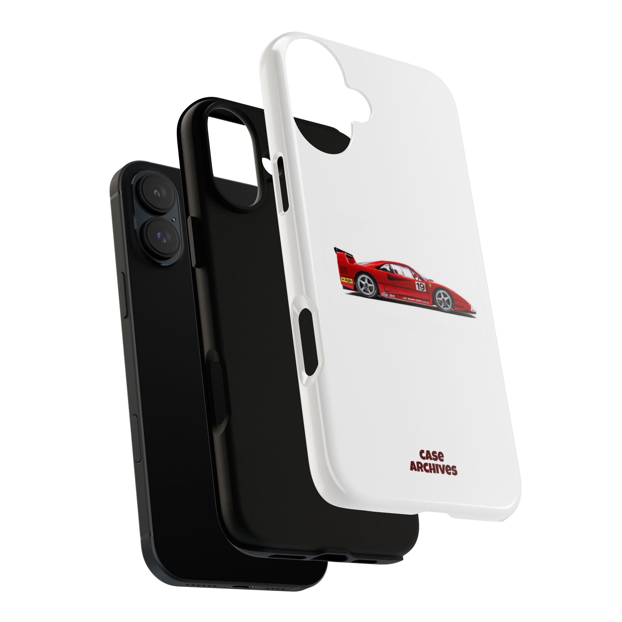 Phone Case — Red Vintage Race Car Design (Case Archives)