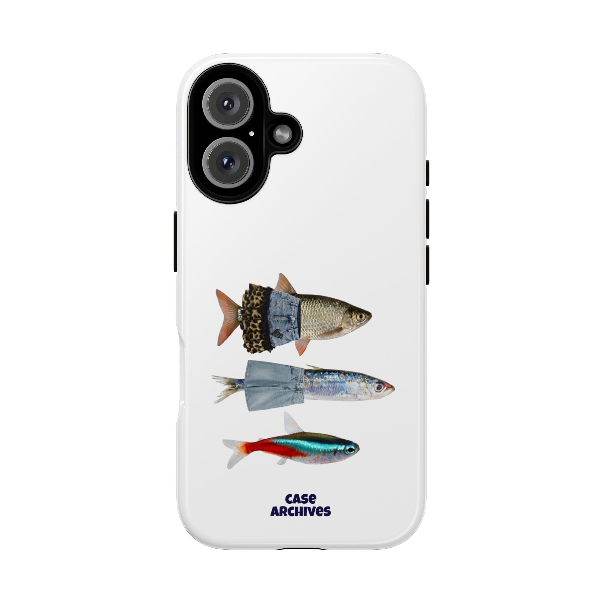 Fish Trio Phone Case — 'Case Archives' Protective iPhone Cover