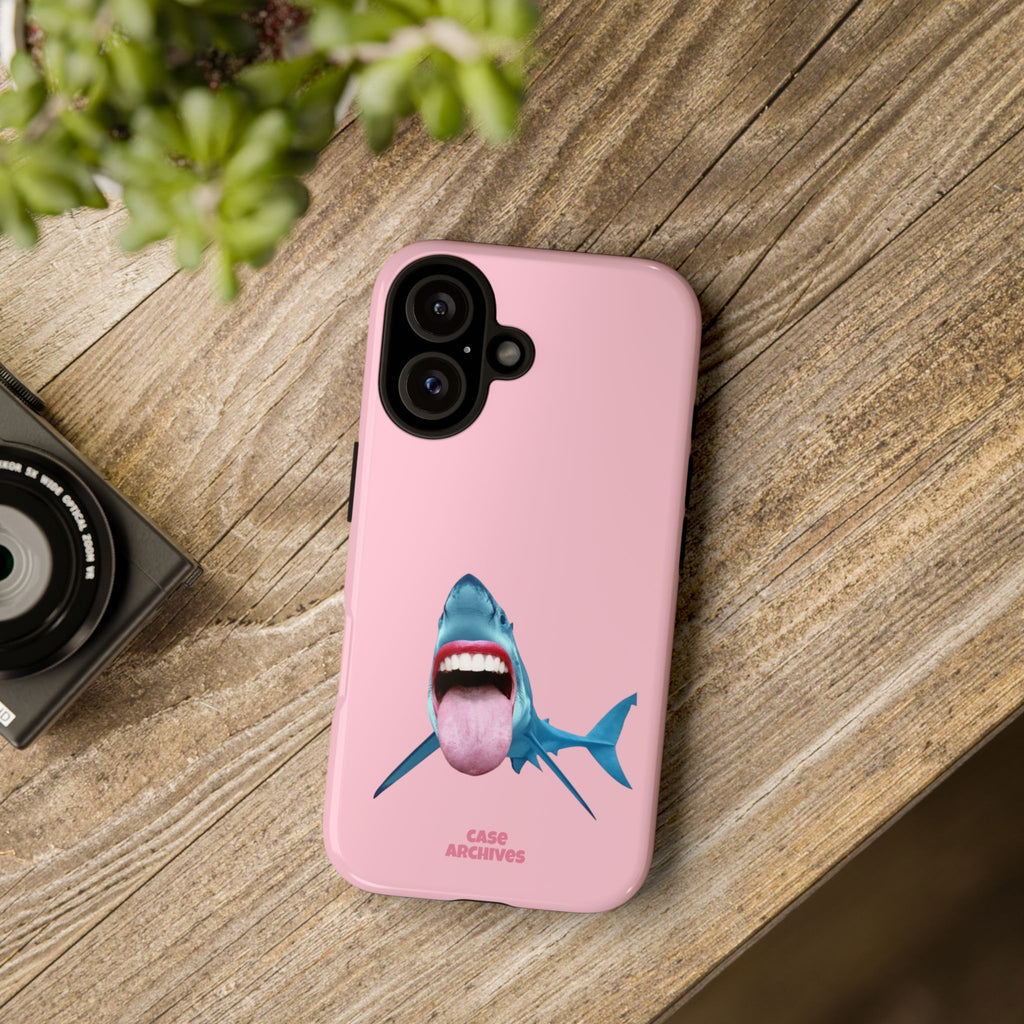 Shark tongue out- funny case