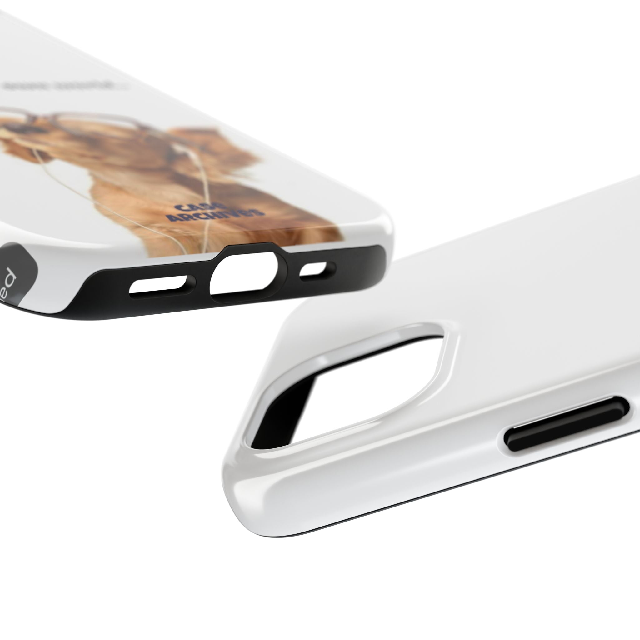 "In My Own World" Cute Dog Design, Durable Protective iPhone Case