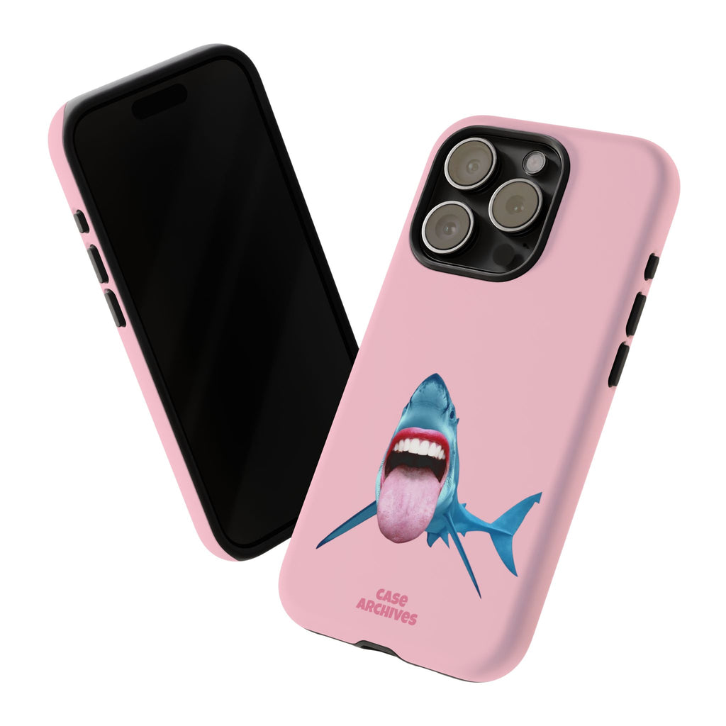 Shark tongue out- funny case