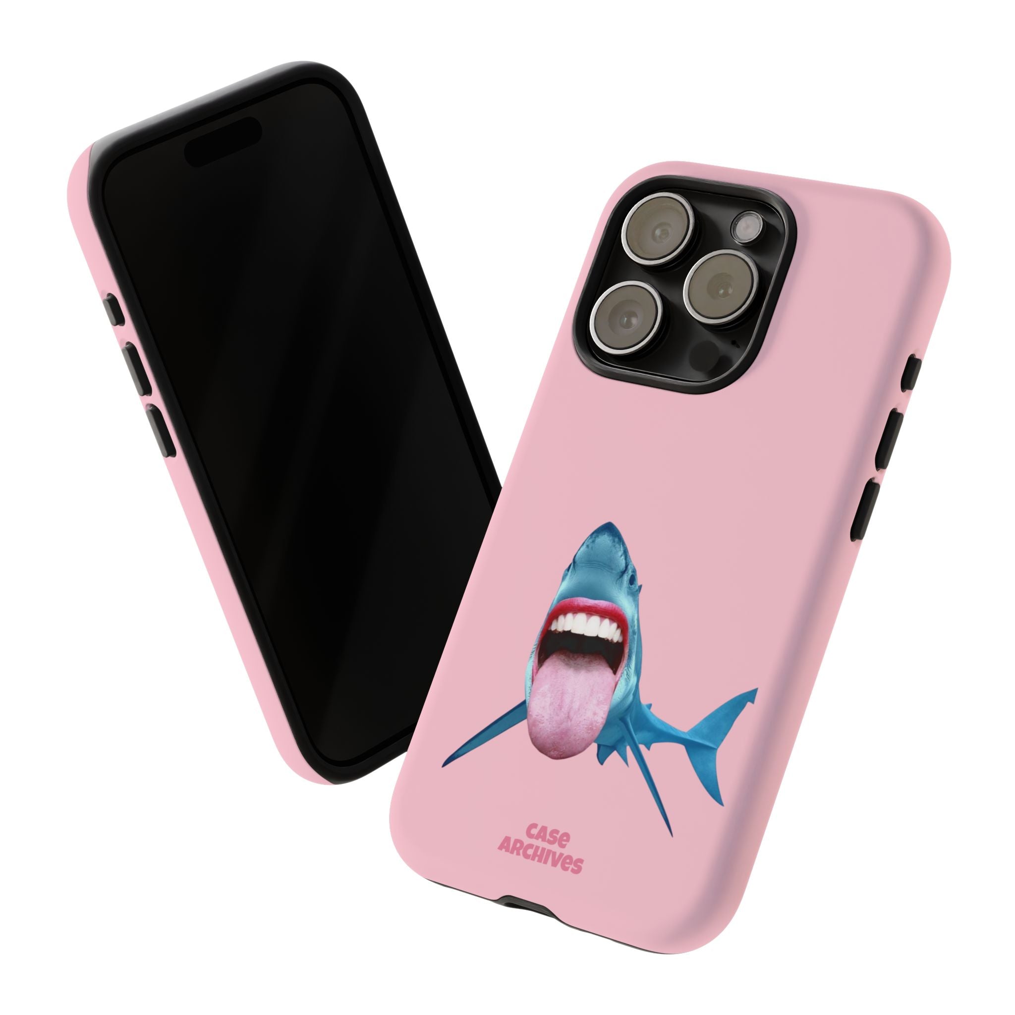 Shark tongue out- funny case