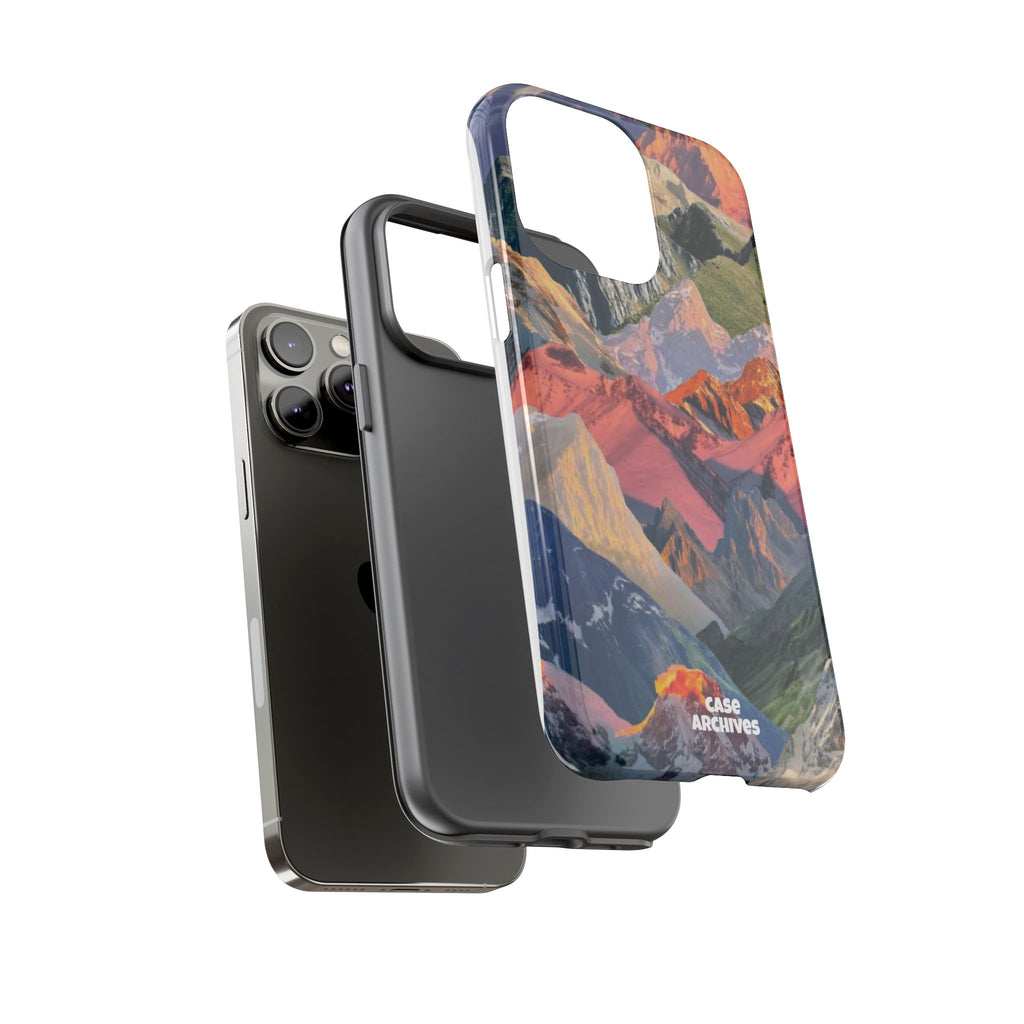 Tough Cases Colorful Mountain Landscape Phone Case — Durable Protective iPhone Cover