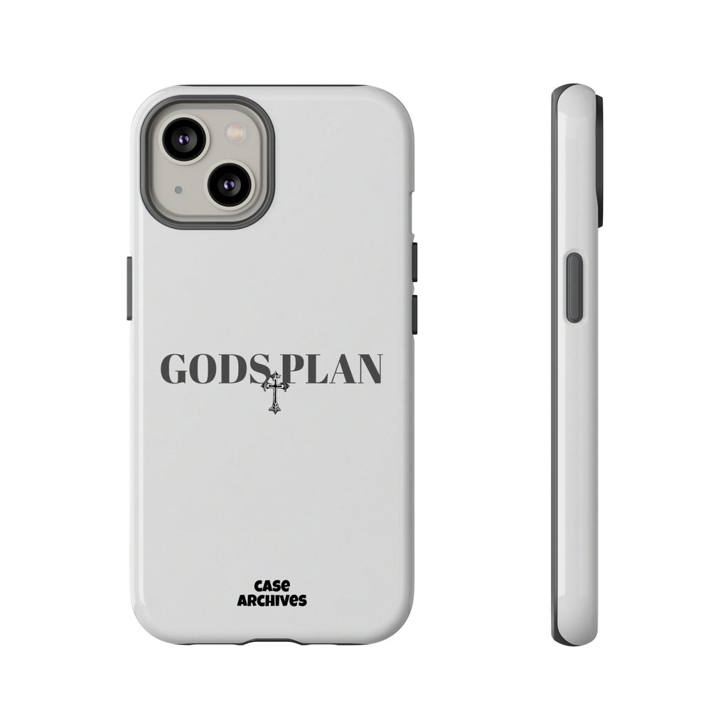 God's Plan Tough Phone Case — Minimal Faith-Inspired Protective Cover