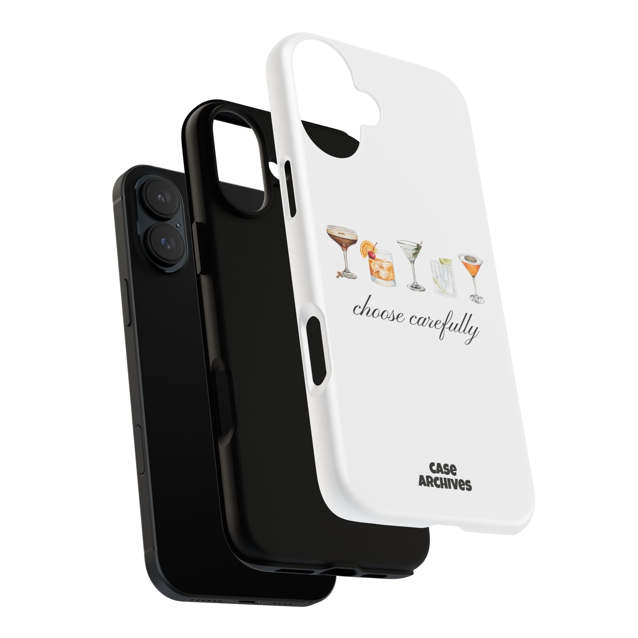 Choose Carefully cocktail illustrations Tough Case | phone cover, bar drink design
