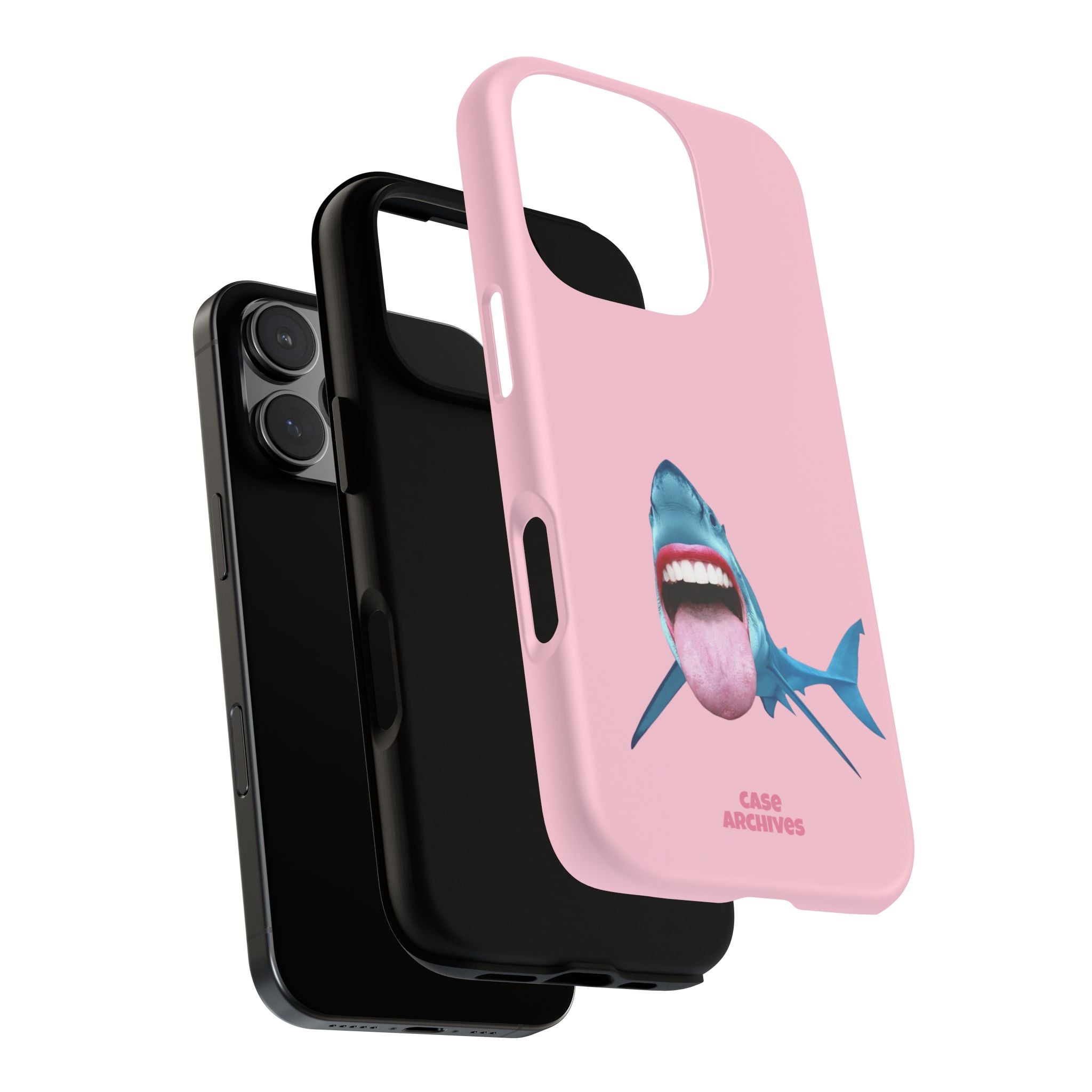 Shark tongue out- funny case