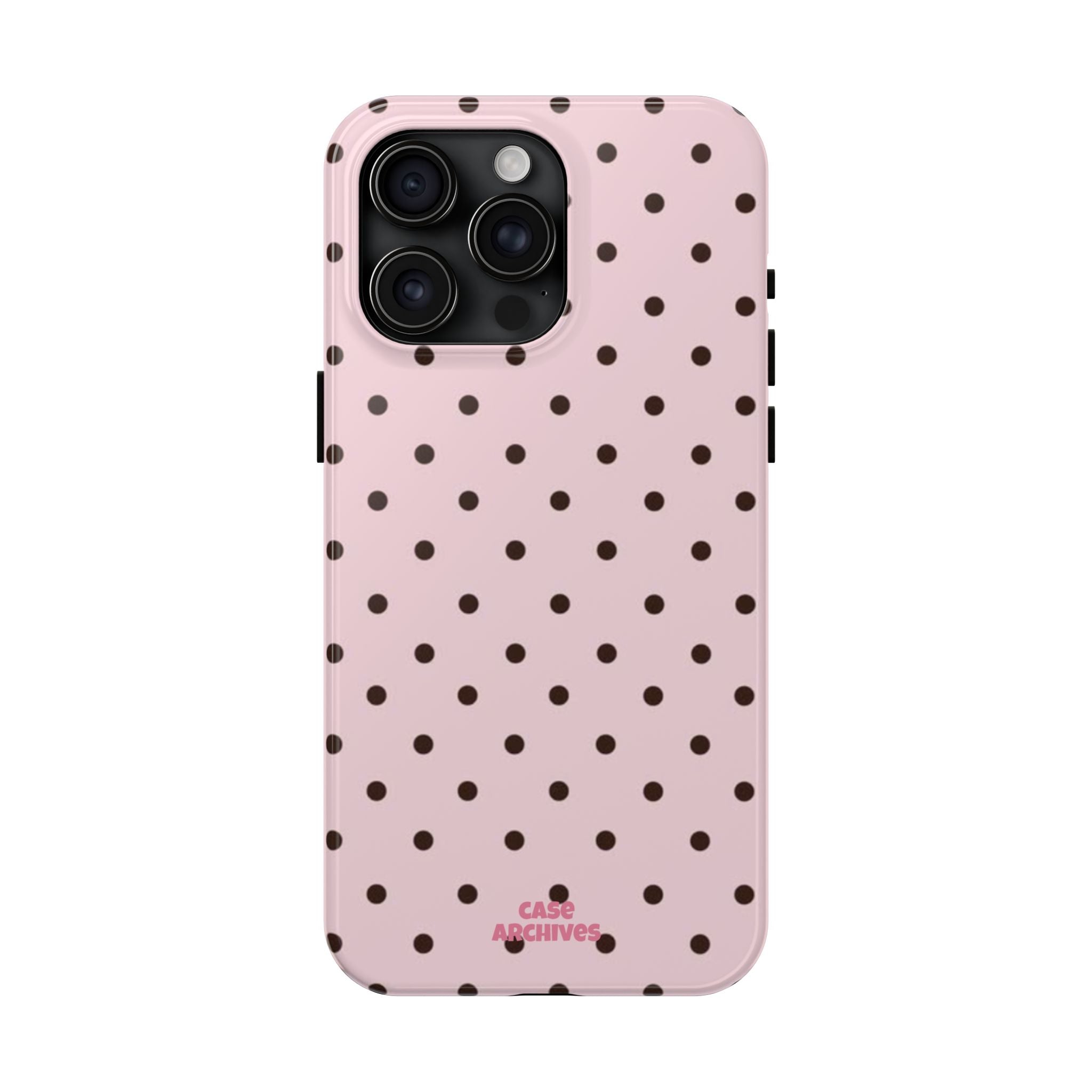 Pink polka dot Tough Phone Case – Slim Protective iPhone Cover