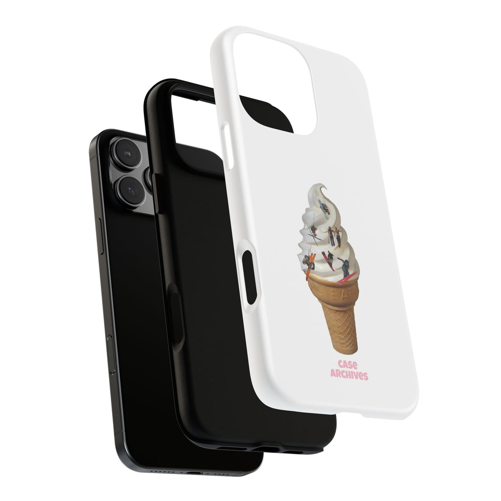 Ice Cream Cone x ski sleds  Phone Case — 'Case Archives' Soft-Serve Graphic Protective Cover