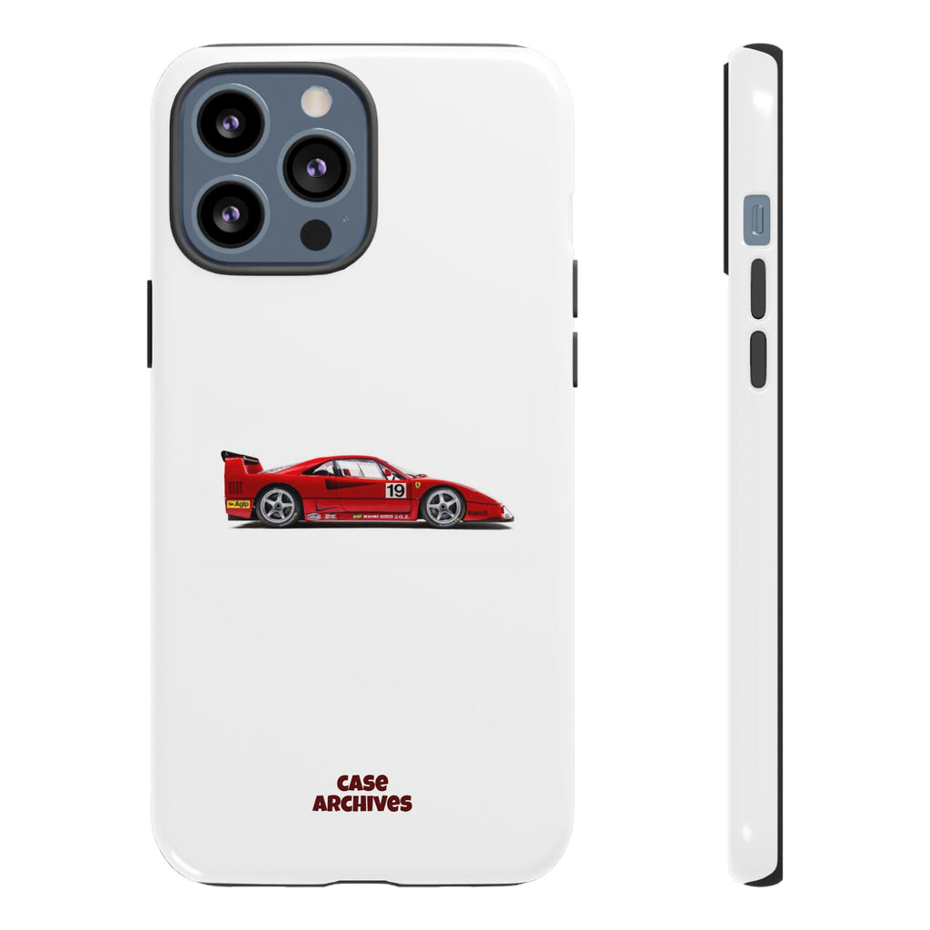 Phone Case — Red Vintage Race Car Design (Case Archives)