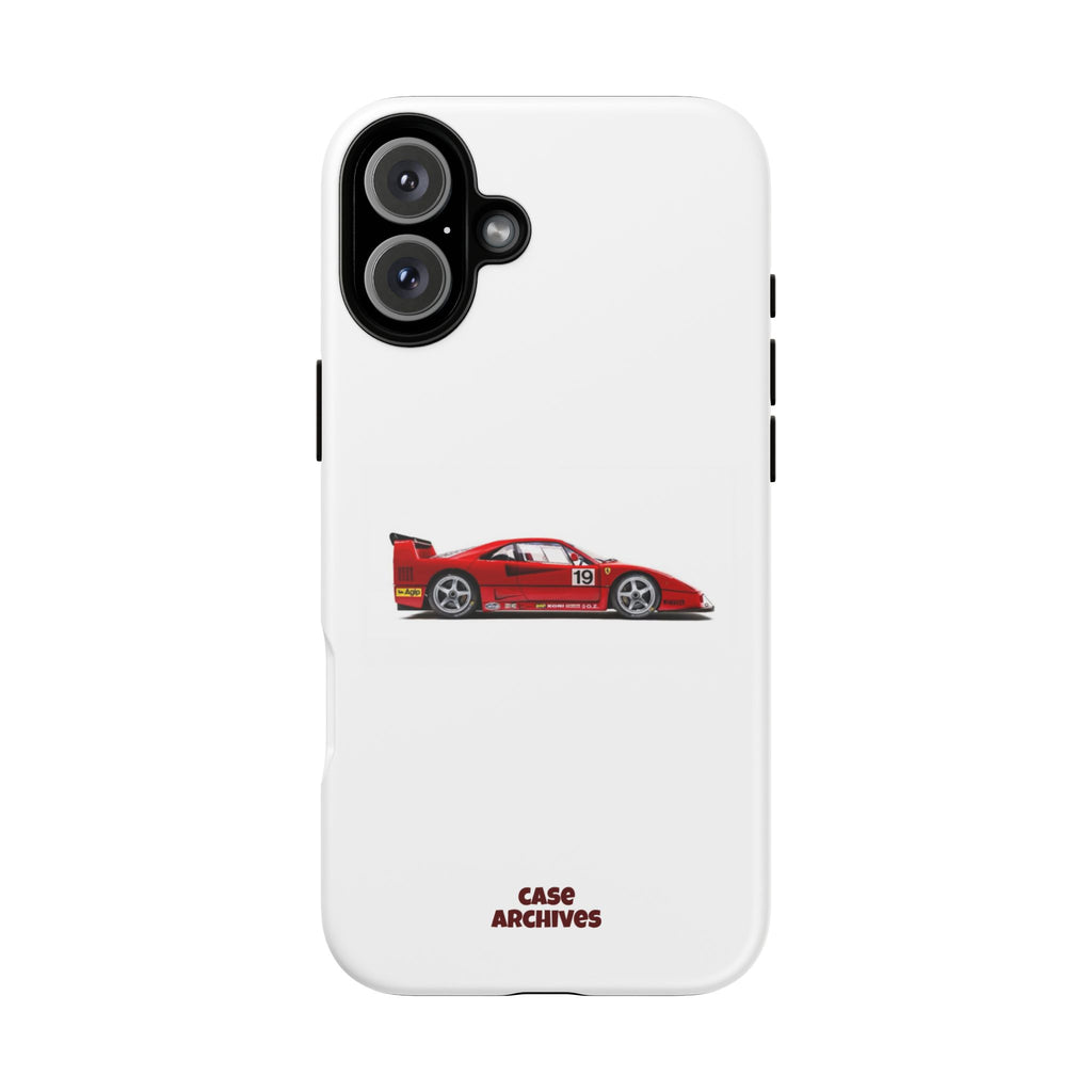 Phone Case — Red Vintage Race Car Design (Case Archives)