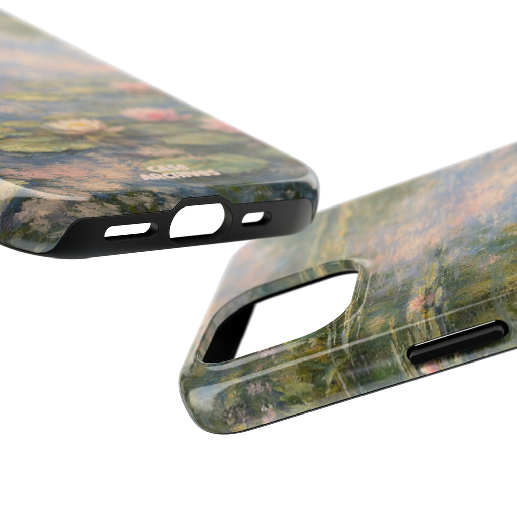 Water Lily Tough Phone Case — Monet-Inspired Floral Protective Phone Cover