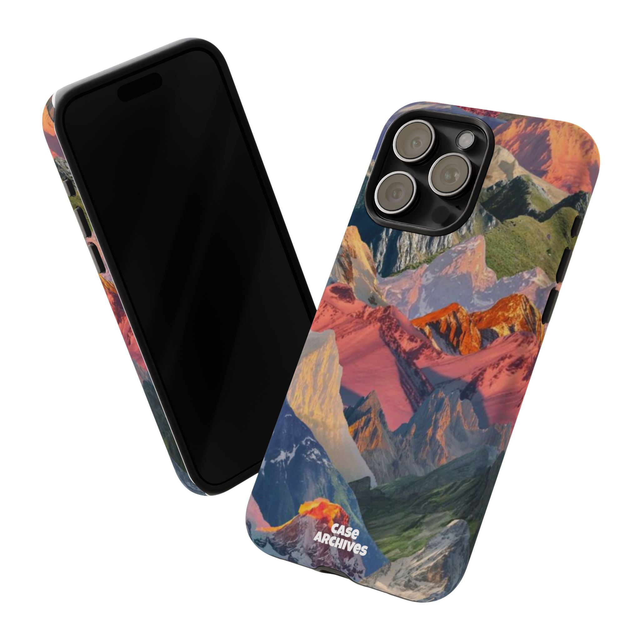 Tough Cases Colorful Mountain Landscape Phone Case — Durable Protective iPhone Cover