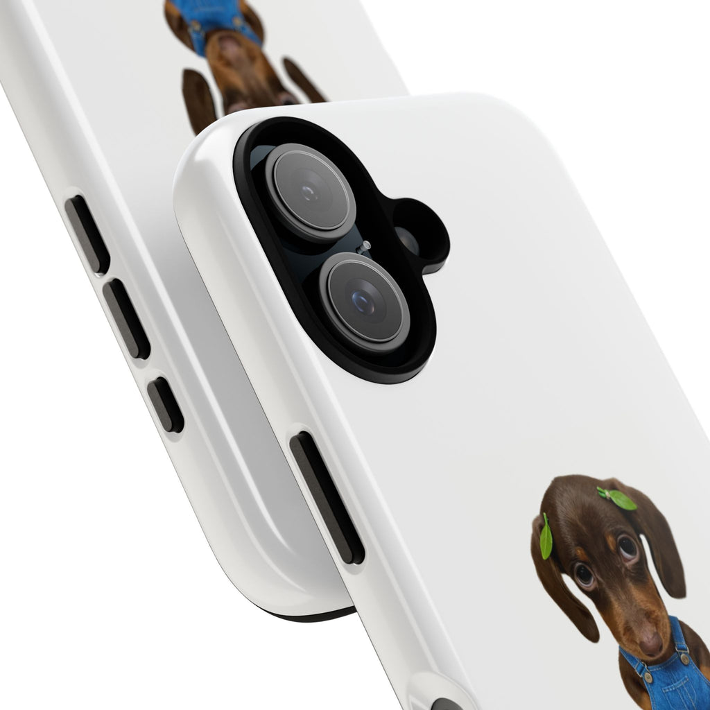 Phone Case — Cute Dachshund Puppy Design with 'nb guys...' Text