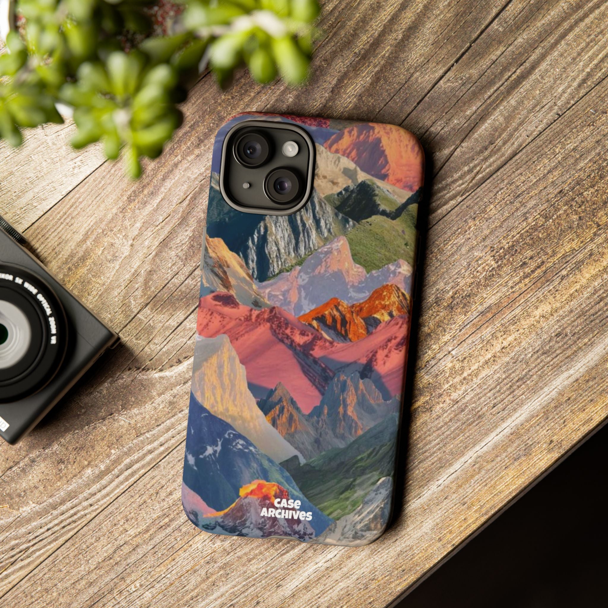 Tough Cases Colorful Mountain Landscape Phone Case — Durable Protective iPhone Cover