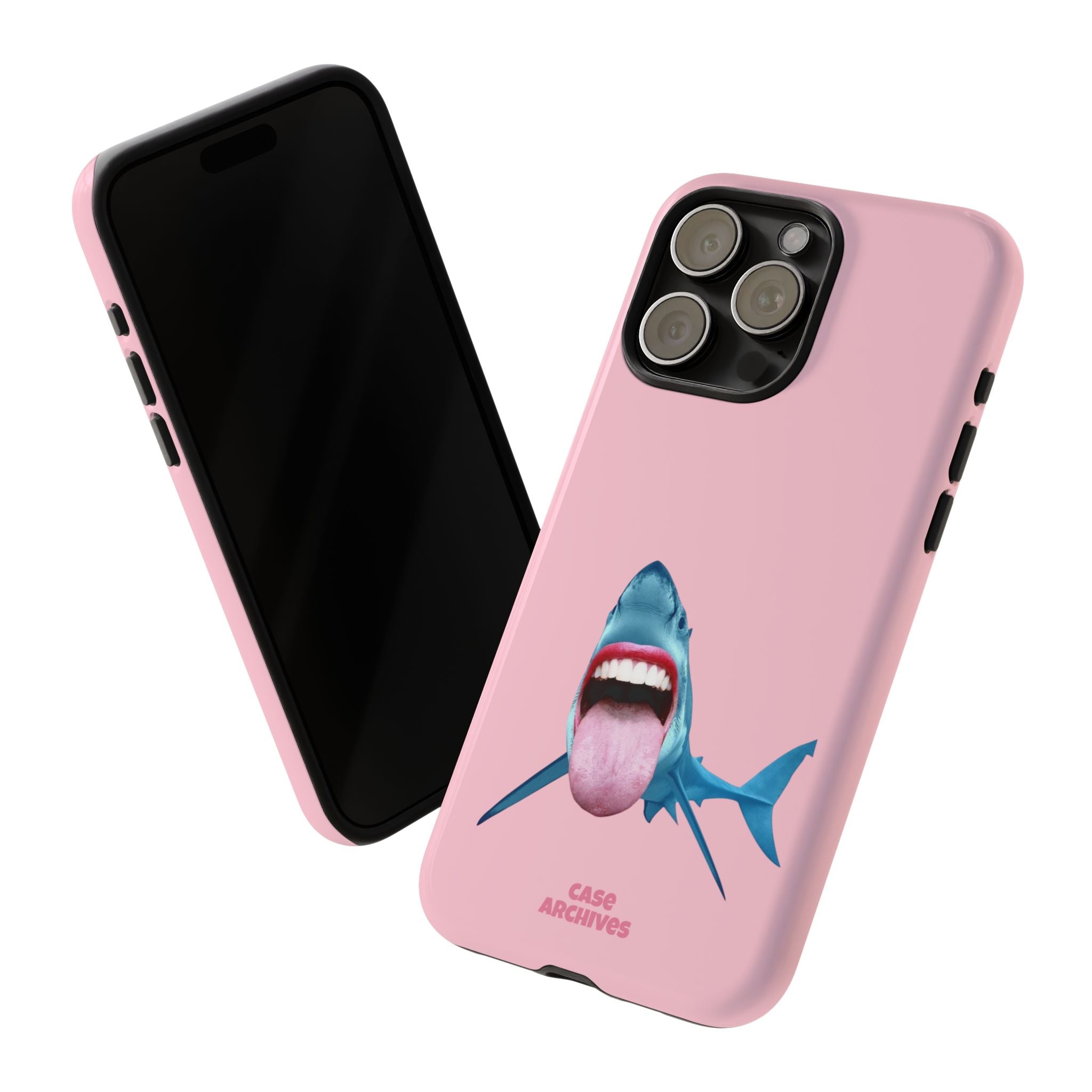Shark tongue out- funny case