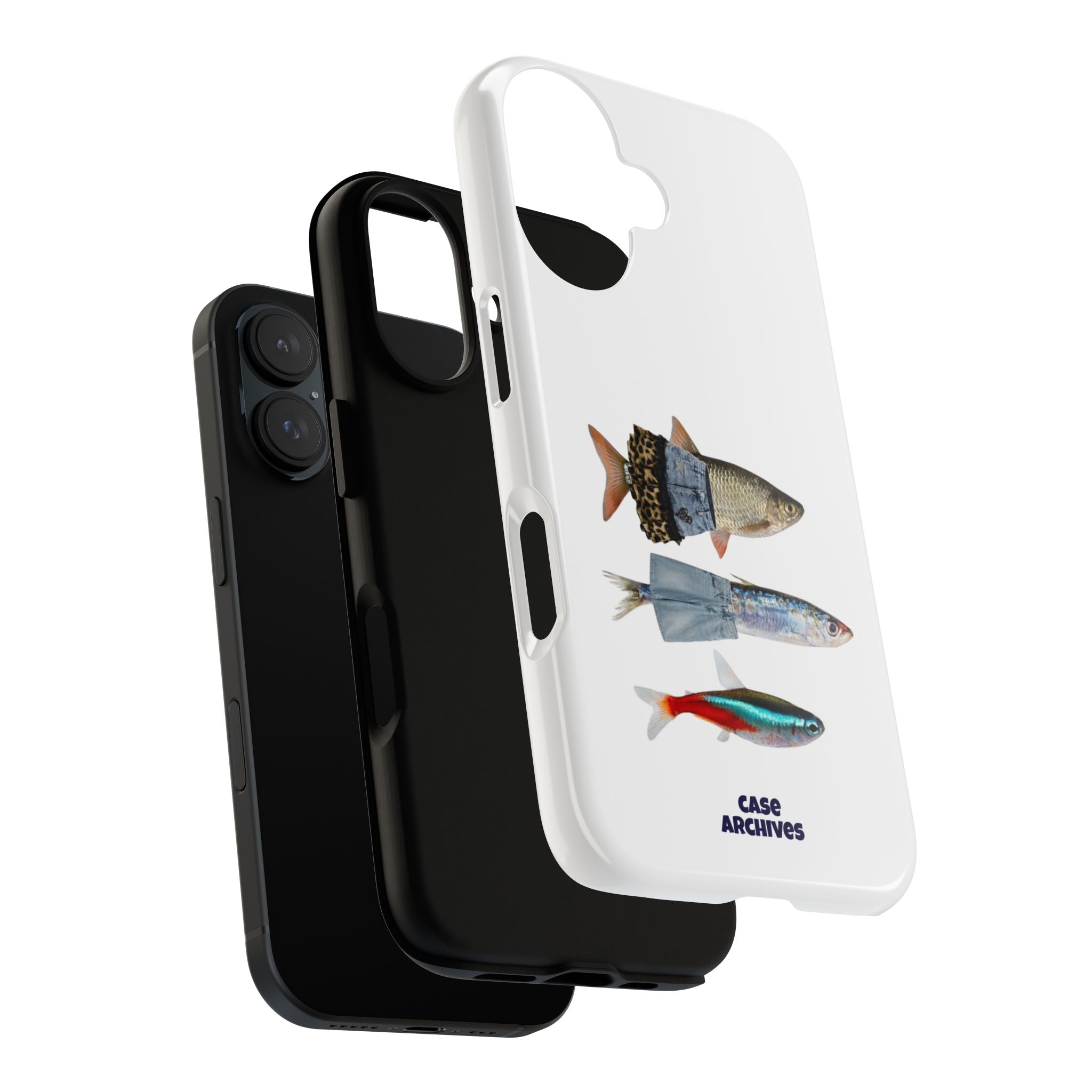 Fish Trio Phone Case — 'Case Archives' Protective iPhone Cover