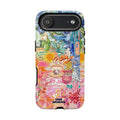 Colorful Collage Phone Case — Tropical Surf & Coastal Icons