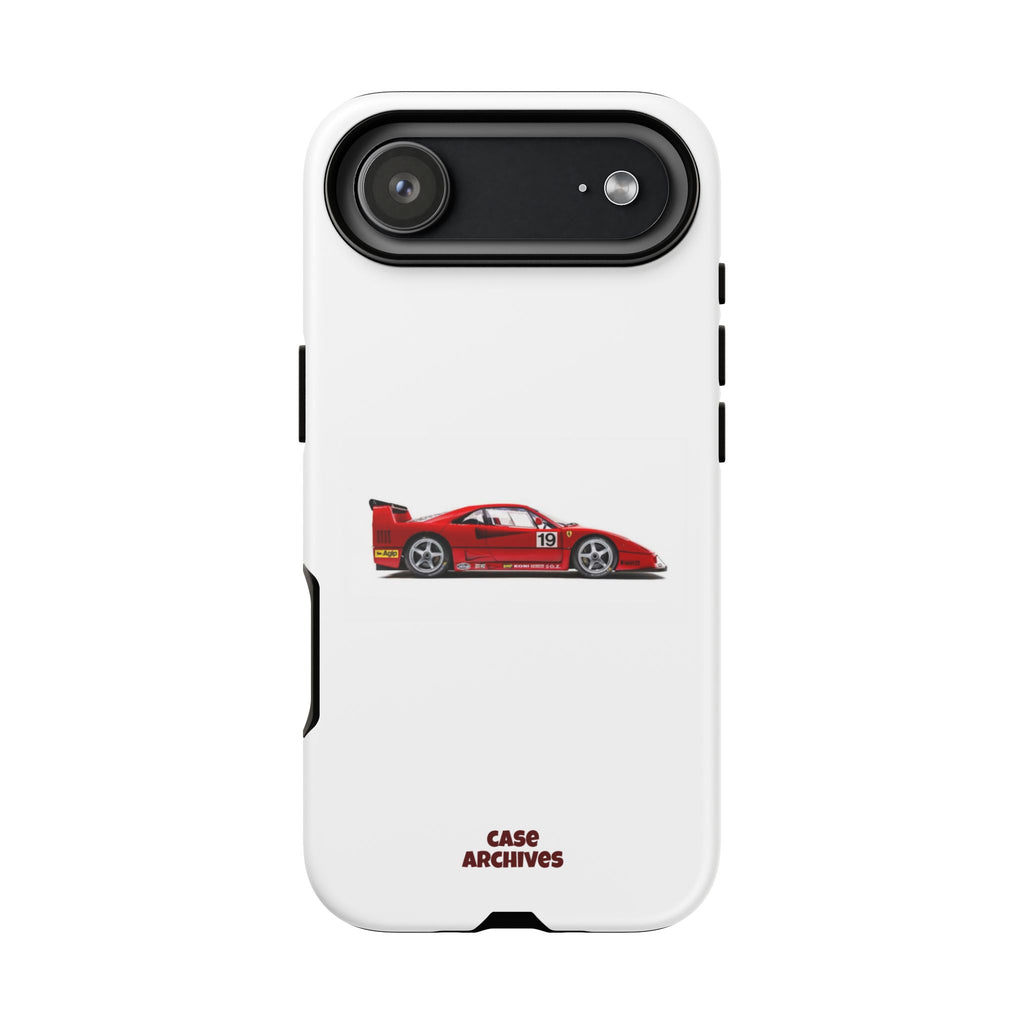 Phone Case — Red Vintage Race Car Design (Case Archives)