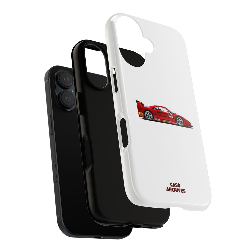 Phone Case — Red Vintage Race Car Design (Case Archives)