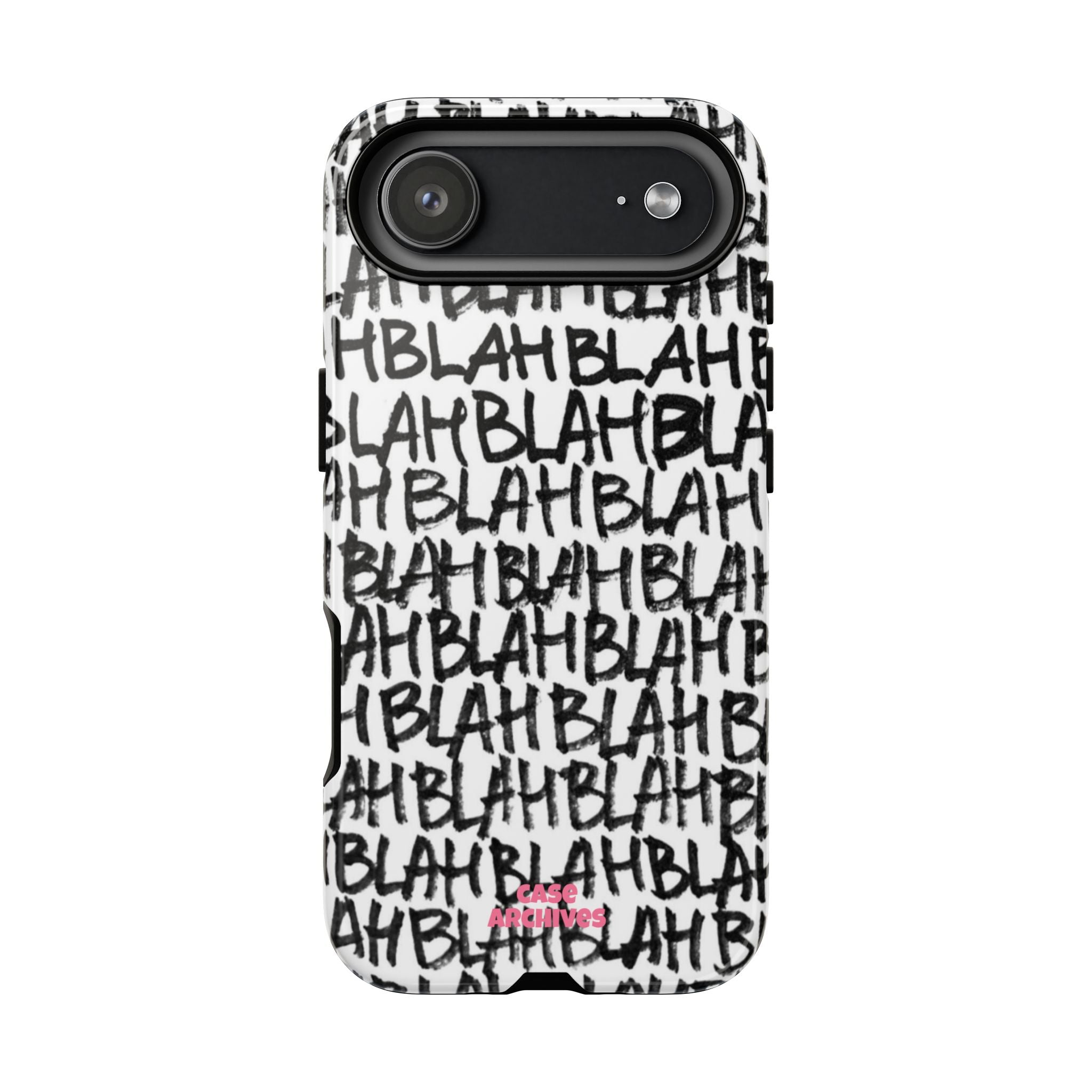 Phone Case — 'BLAH BLAH' Graffiti Text Protective Tough Case