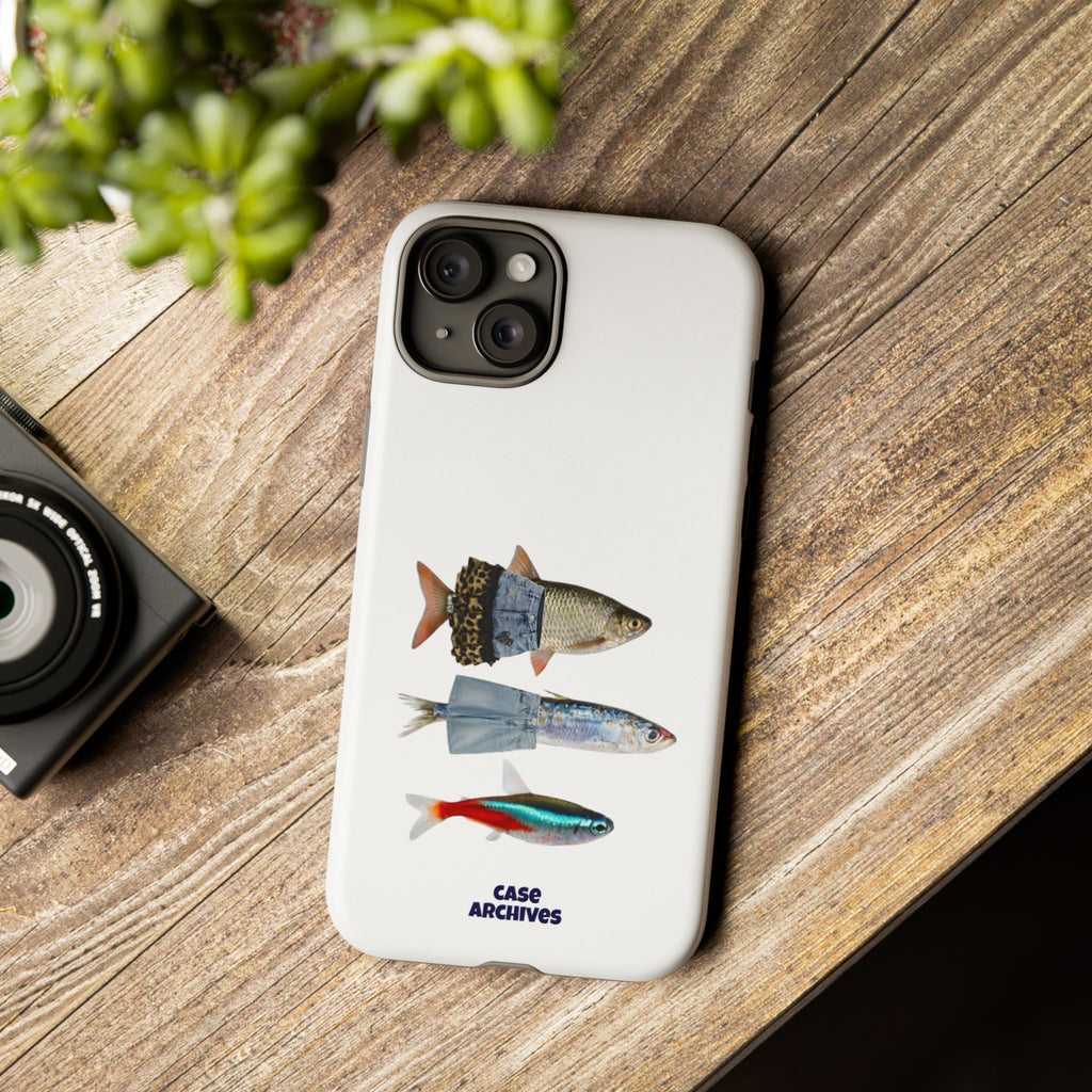 Fish Trio Phone Case — 'Case Archives' Protective iPhone Cover