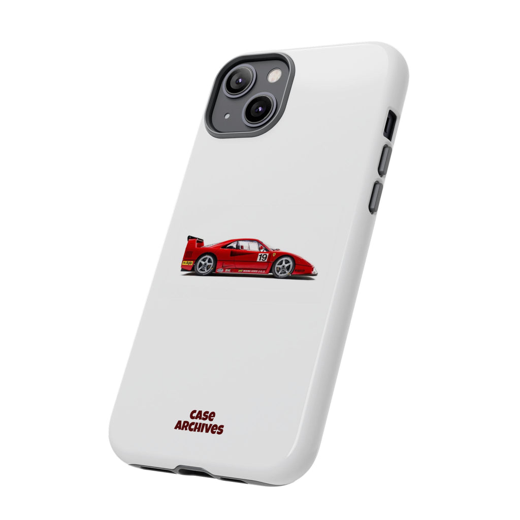 Phone Case — Red Vintage Race Car Design (Case Archives)