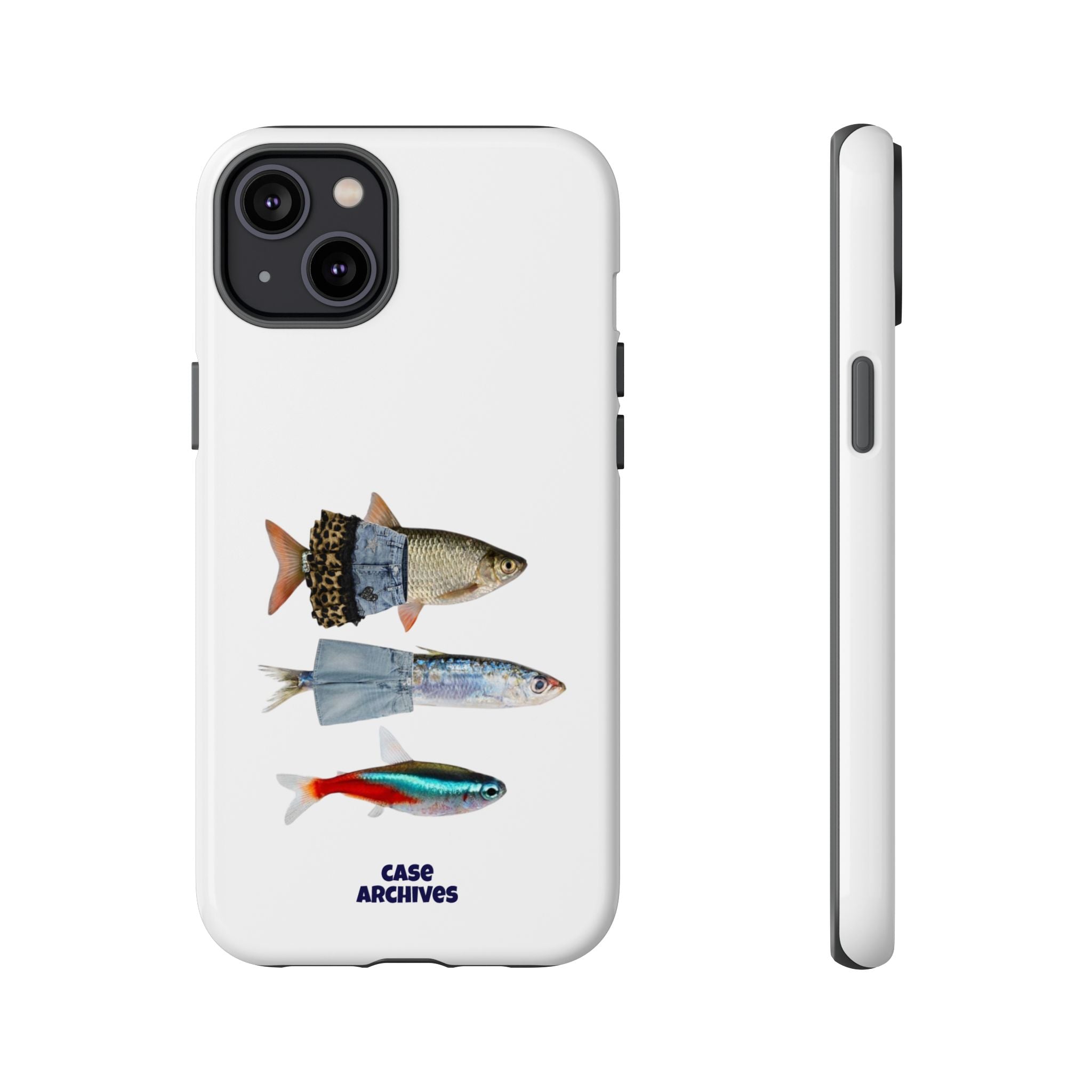 Fish Trio Phone Case — 'Case Archives' Protective iPhone Cover