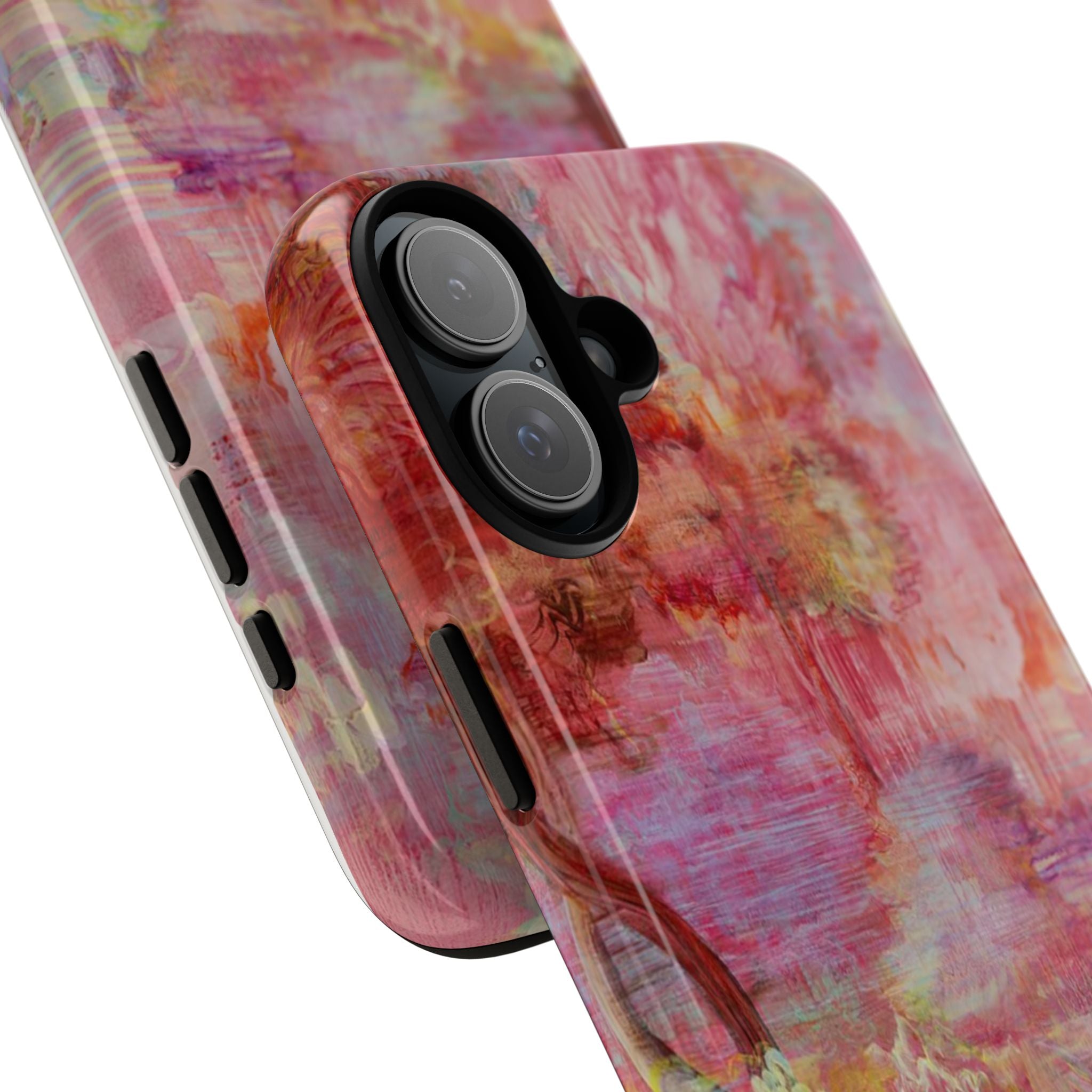 Floral Pink Abstract Phone Case — Tough Durable iPhone Cover