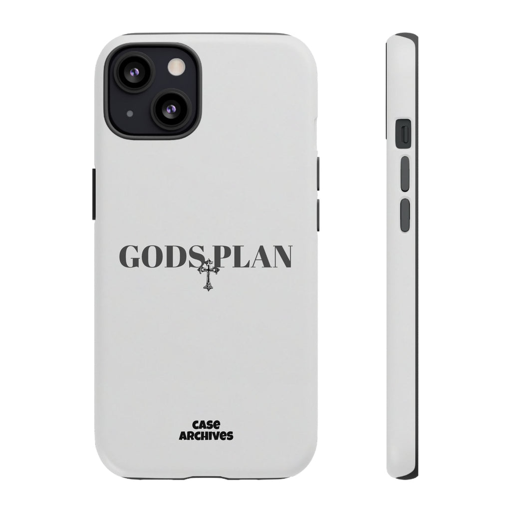 God's Plan Tough Phone Case — Minimal Faith-Inspired Protective Cover