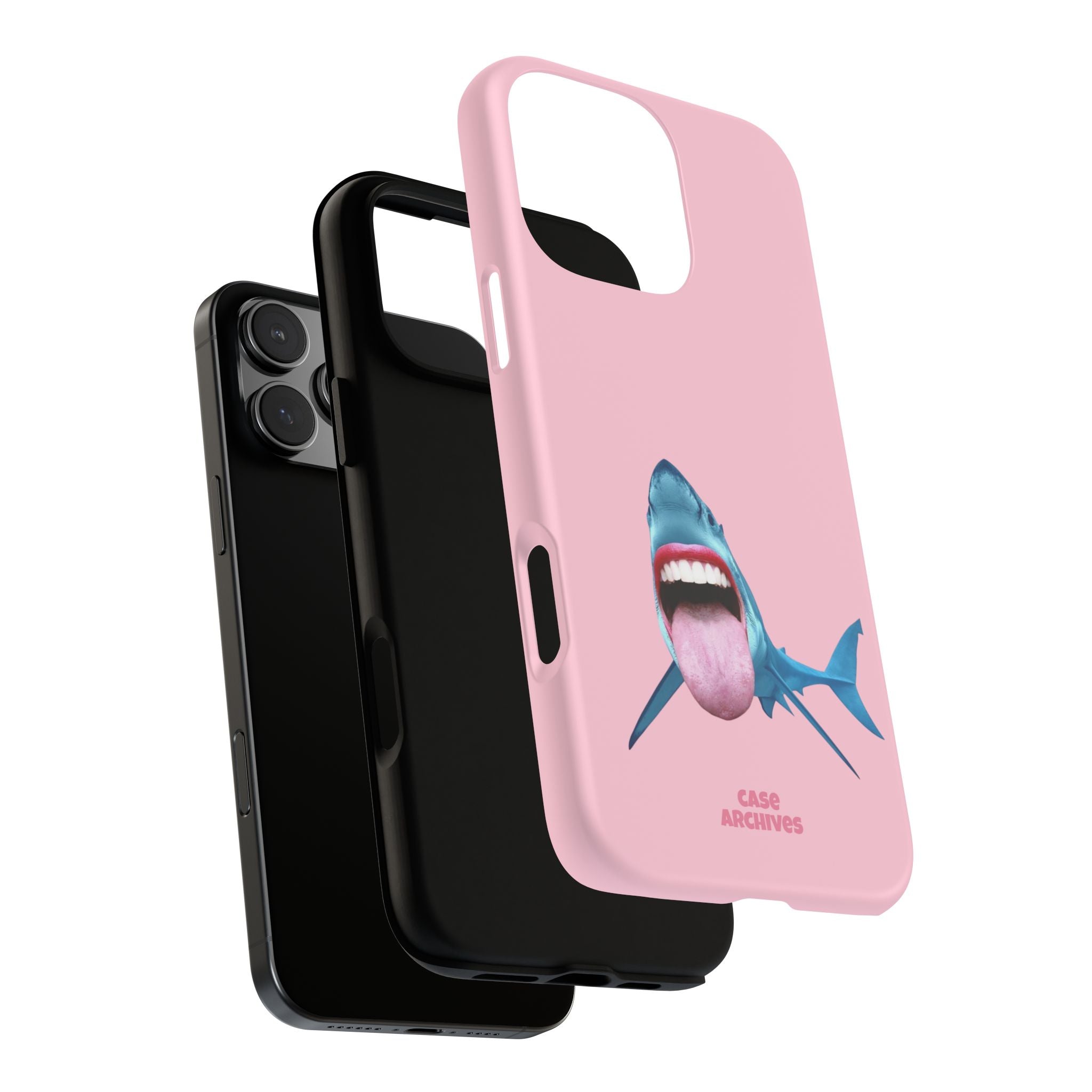 Shark tongue out- funny case