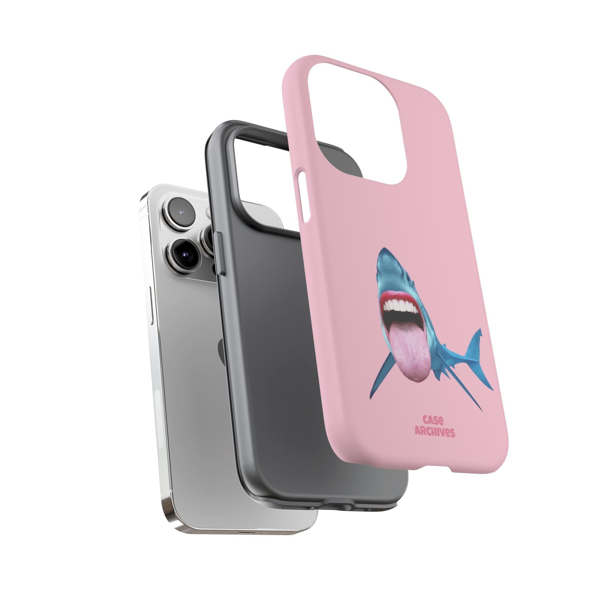 Shark tongue out- funny case