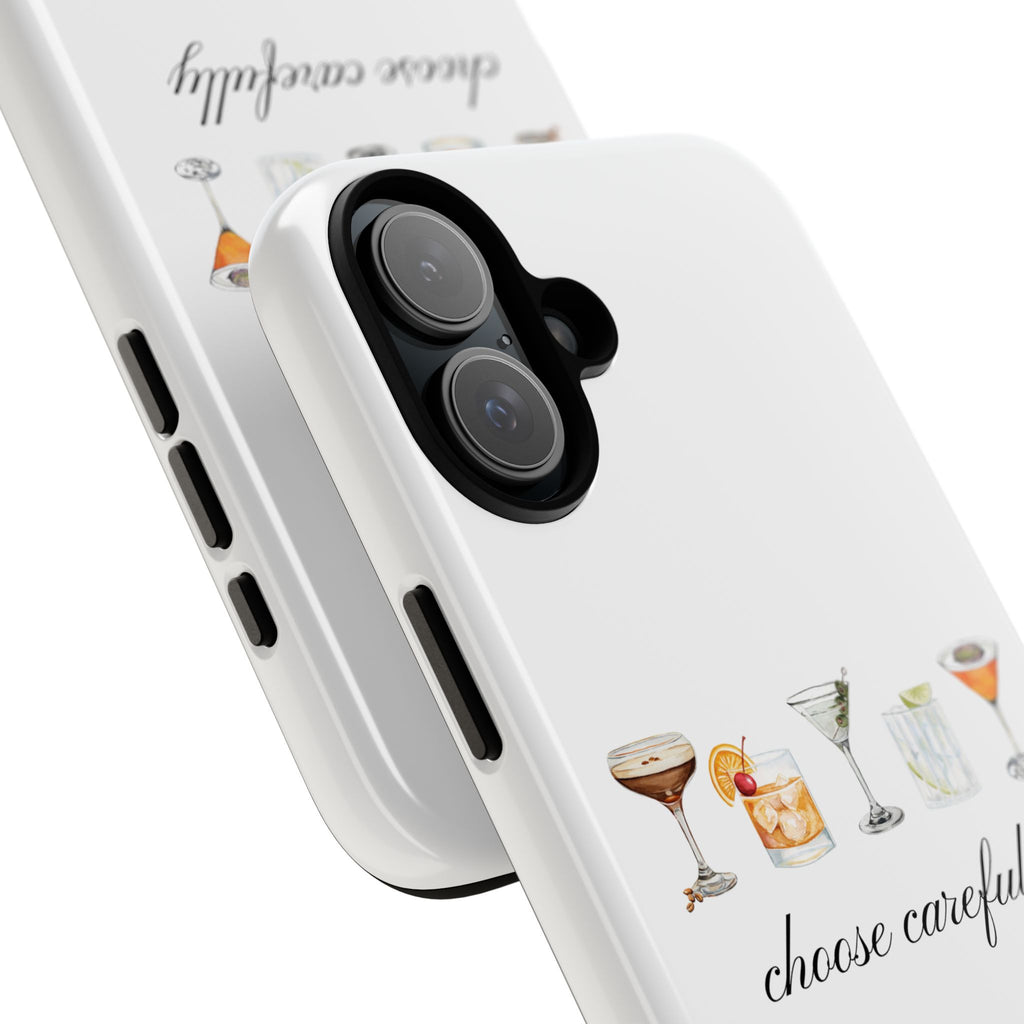 Choose Carefully cocktail illustrations Tough Case | phone cover, bar drink design