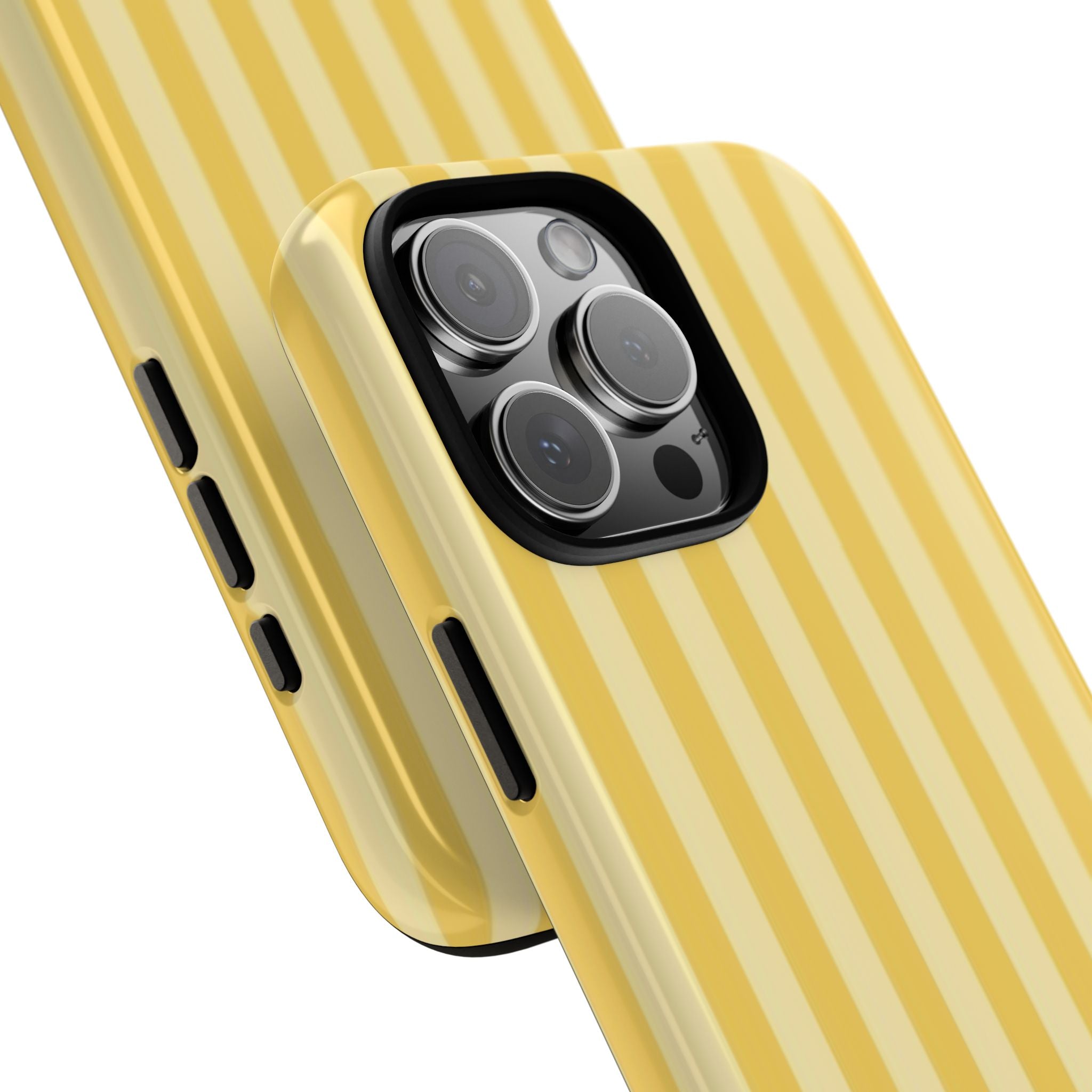 Yellow Striped Tough Phone Case – Durable Protective Cover (Case Archives)