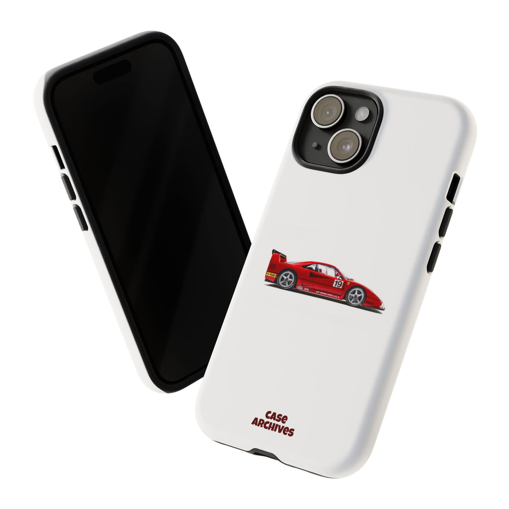 Phone Case — Red Vintage Race Car Design (Case Archives)