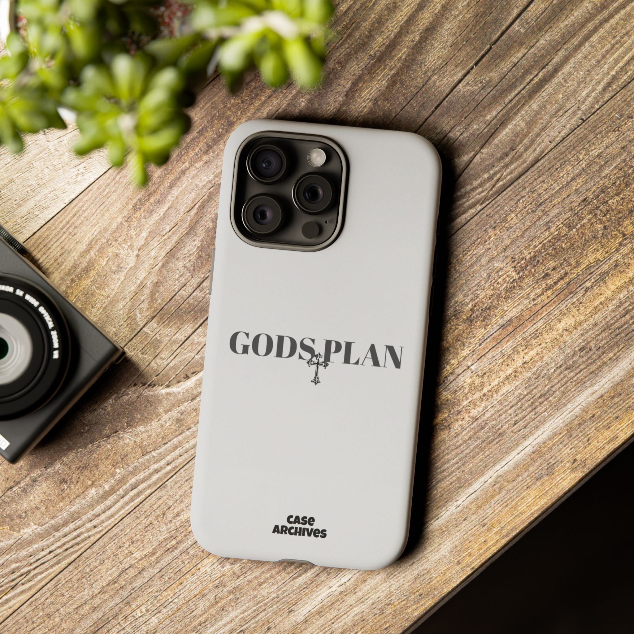 God's Plan Tough Phone Case — Minimal Faith-Inspired Protective Cover