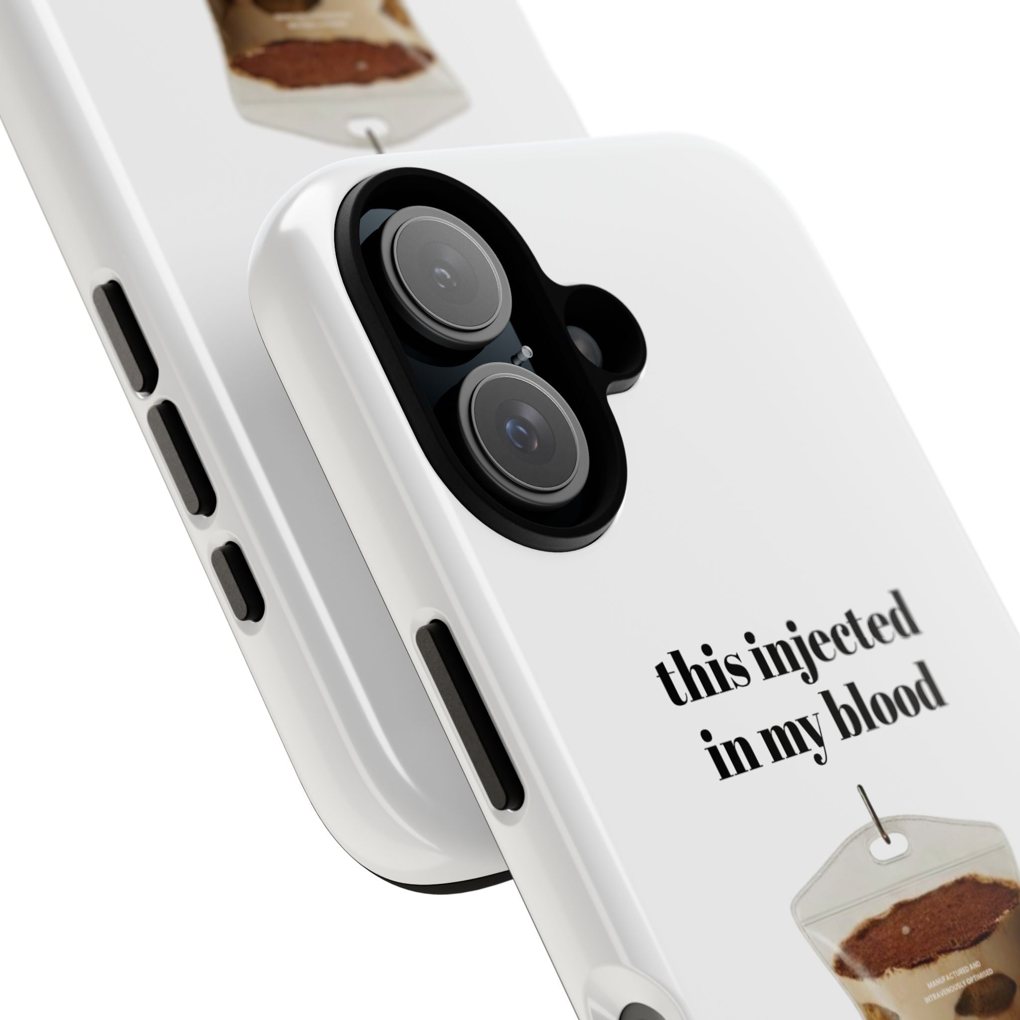 Iced Coffee IV Phone Case — "this injected in my blood" Coffee Lovers Tough Case