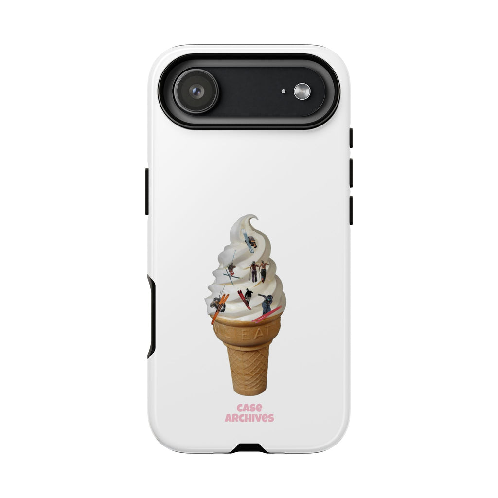 Ice Cream Cone x ski sleds  Phone Case — 'Case Archives' Soft-Serve Graphic Protective Cover