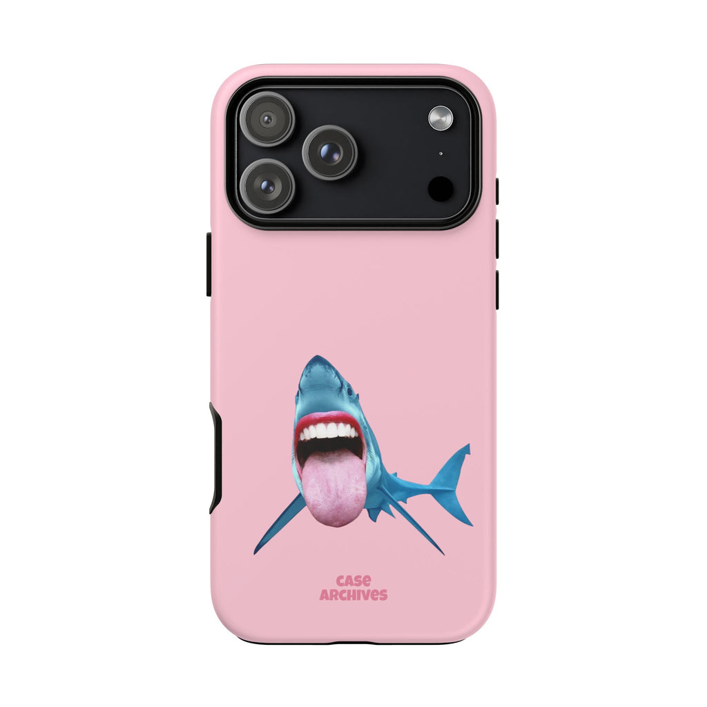 Shark tongue out- funny case