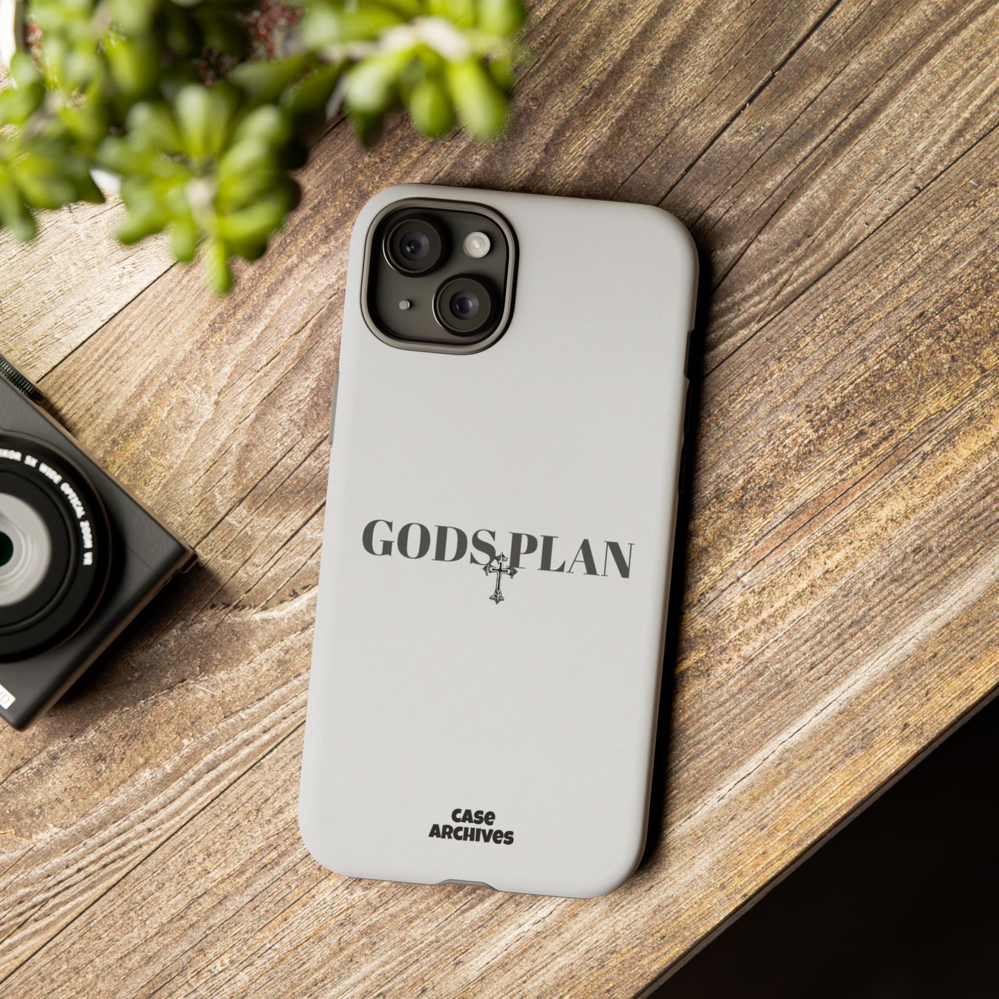 God's Plan Tough Phone Case — Minimal Faith-Inspired Protective Cover