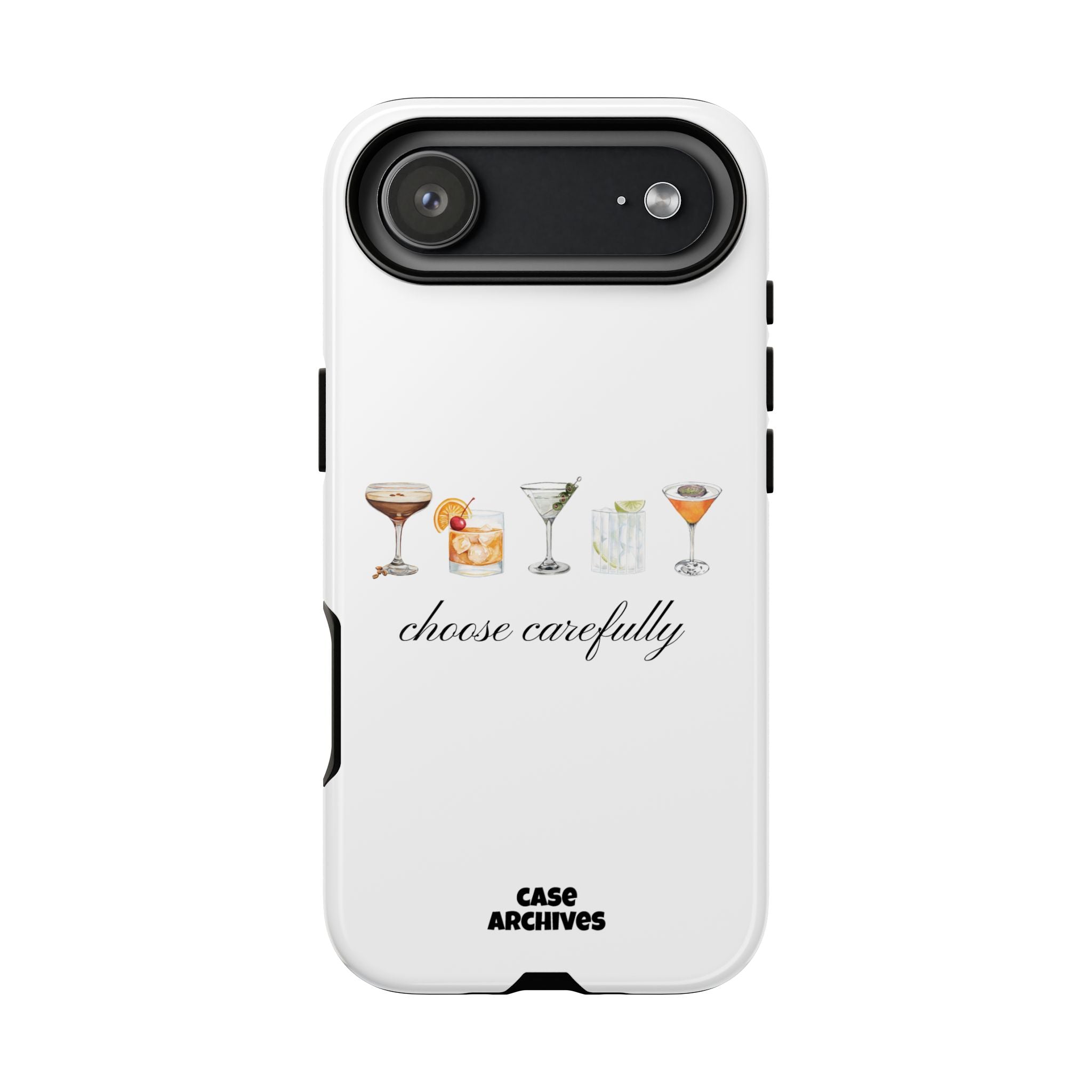 Choose Carefully cocktail illustrations Tough Case | phone cover, bar drink design