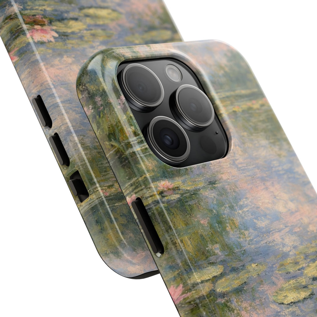 Water Lily Tough Phone Case — Monet-Inspired Floral Protective Phone Cover