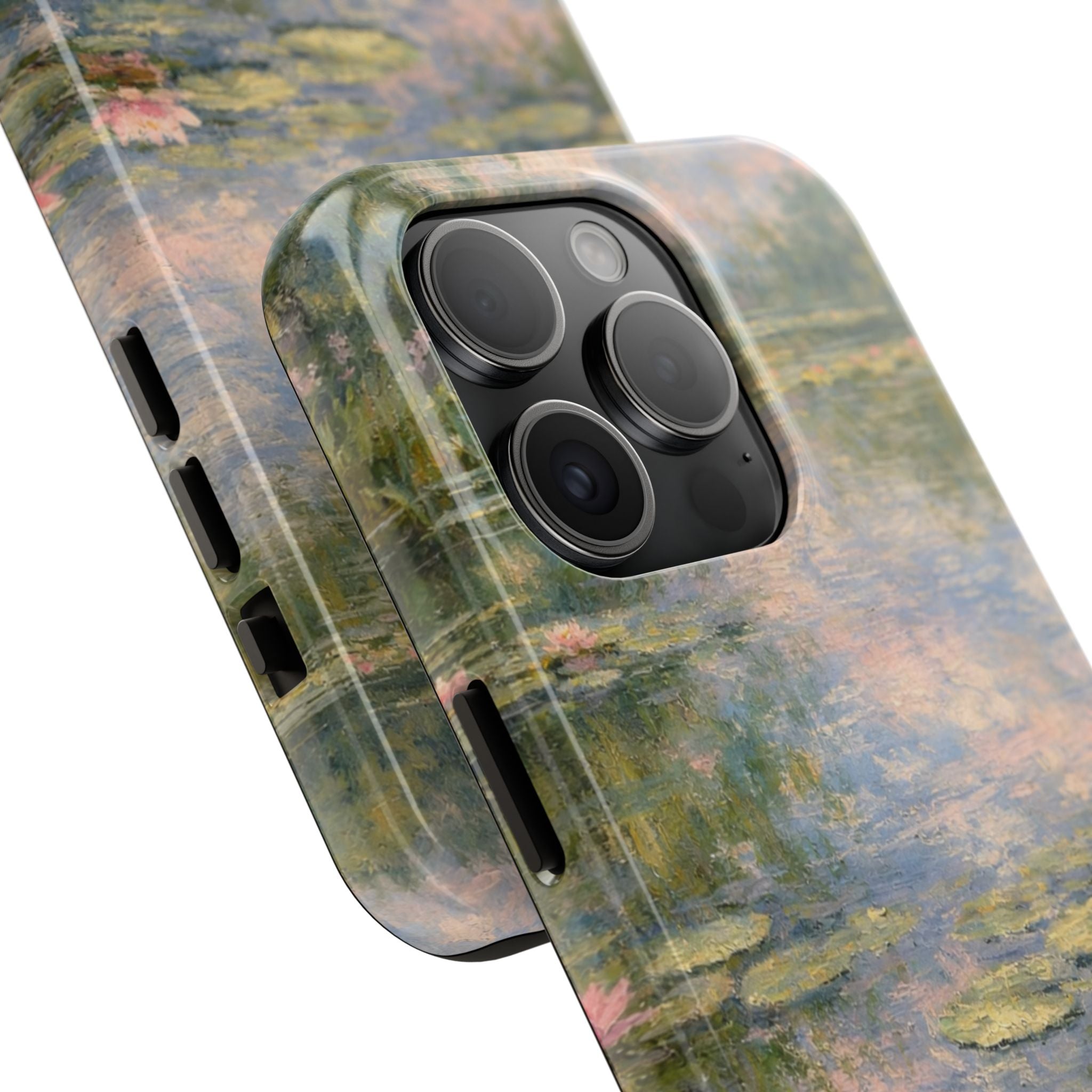 Water Lily Tough Phone Case — Monet-Inspired Floral Protective Phone Cover